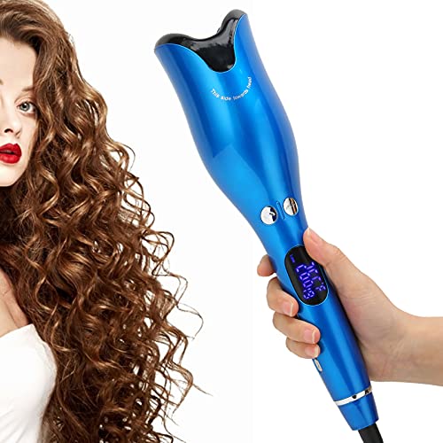 Automatic Hair Curler with LED Temperature Display & Timer - 110-240V Professional Curling Iron for Long & Short Hair - Perfect for Home Styling, Salon Use & Travel