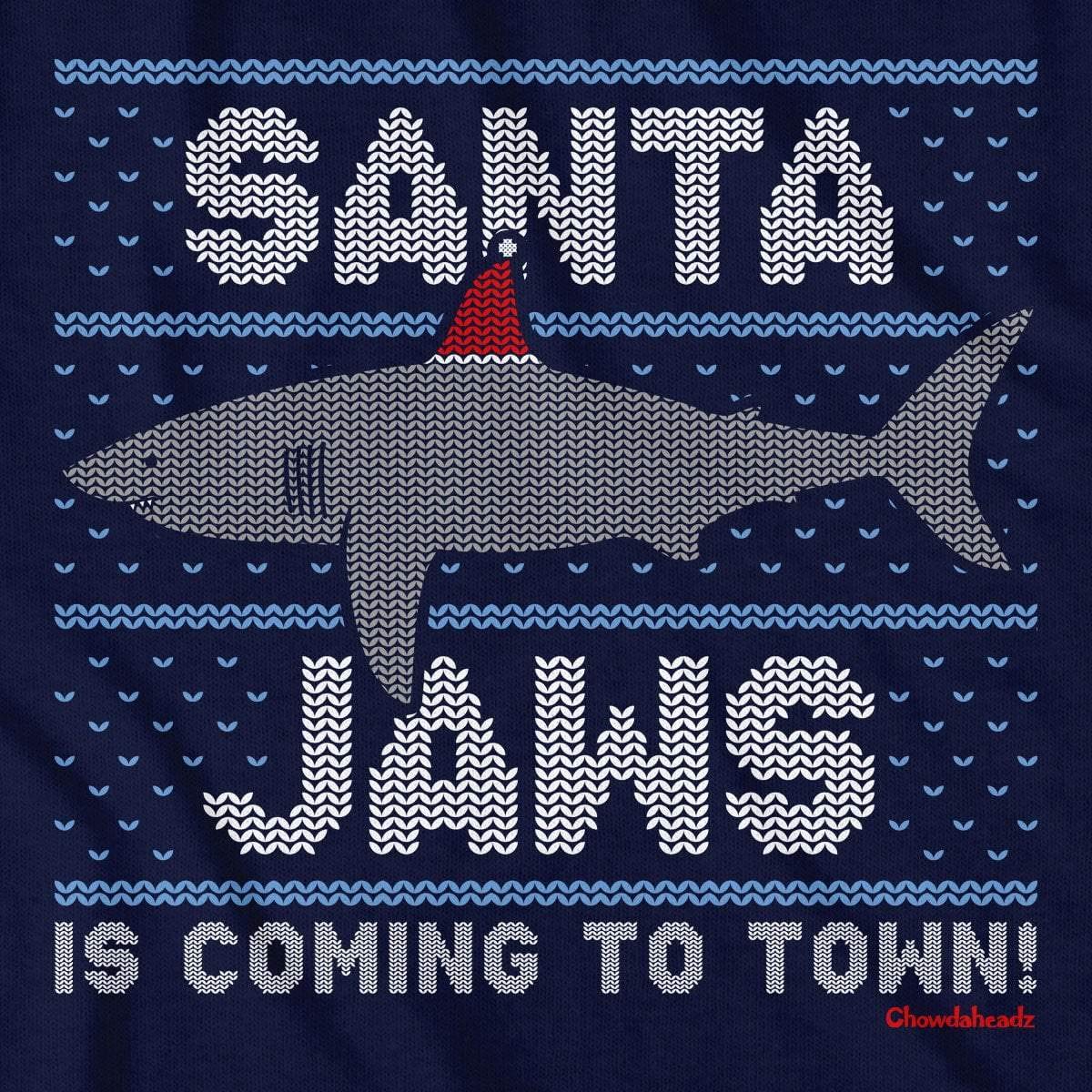 Santa Jaws Holiday T-Shirt - Unisex Vintage Christmas Shark Tee | Soft Cotton Blend | Funny Festive Apparel for Xmas Parties & Gifts