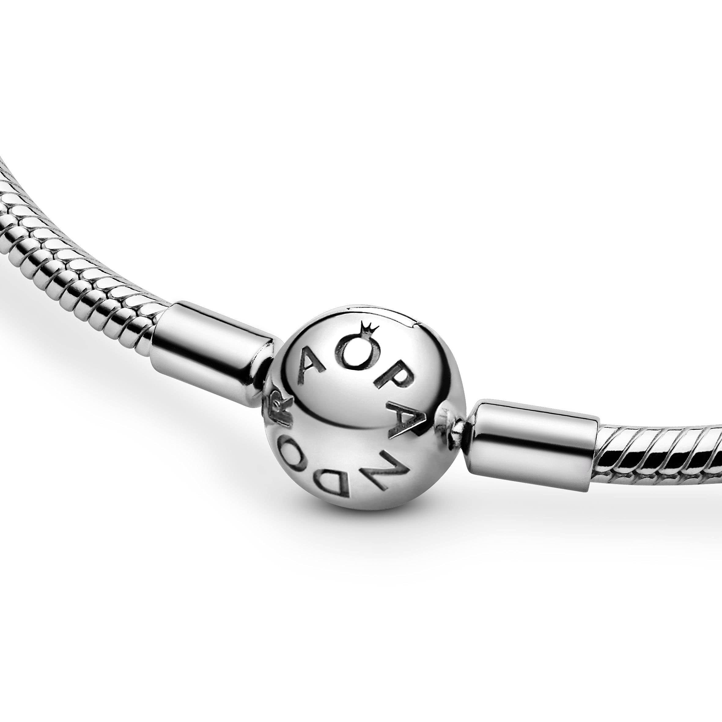 PANDORA Iconic Snake Chain Charm Necklace 590742HV - Elegant Silver Jewelry for Women, Perfect for Gifts, Anniversaries & Special Occasions