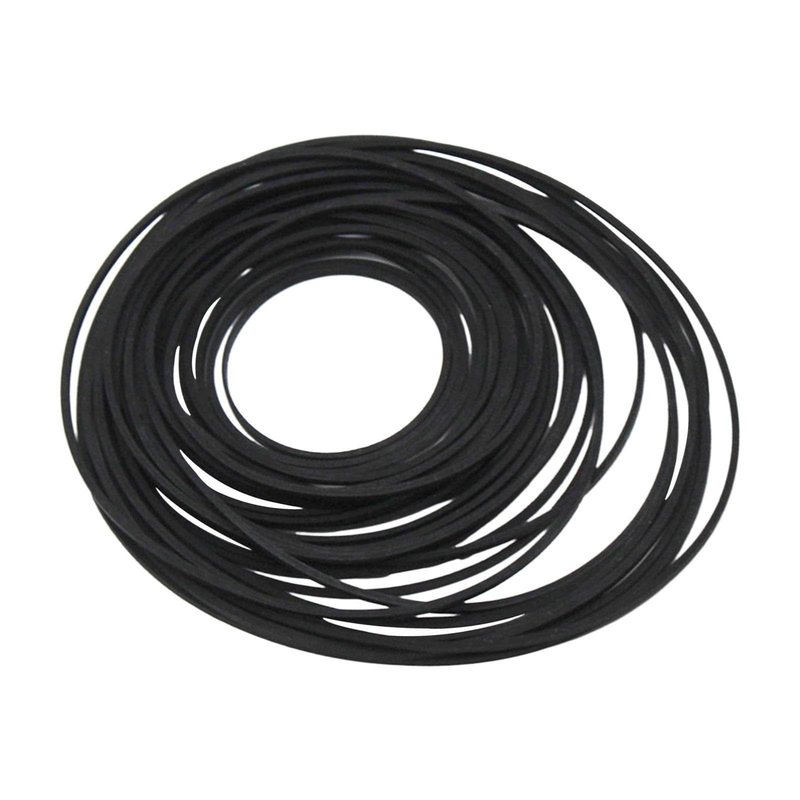 Harayaa Lightweight Robot Drive Belt, 28-Pack Round Rubber Pulley Bands for DIY Robotics, Automation, and 3D Printer Projects – Perfect for Makers, Engineers, and STEM Education