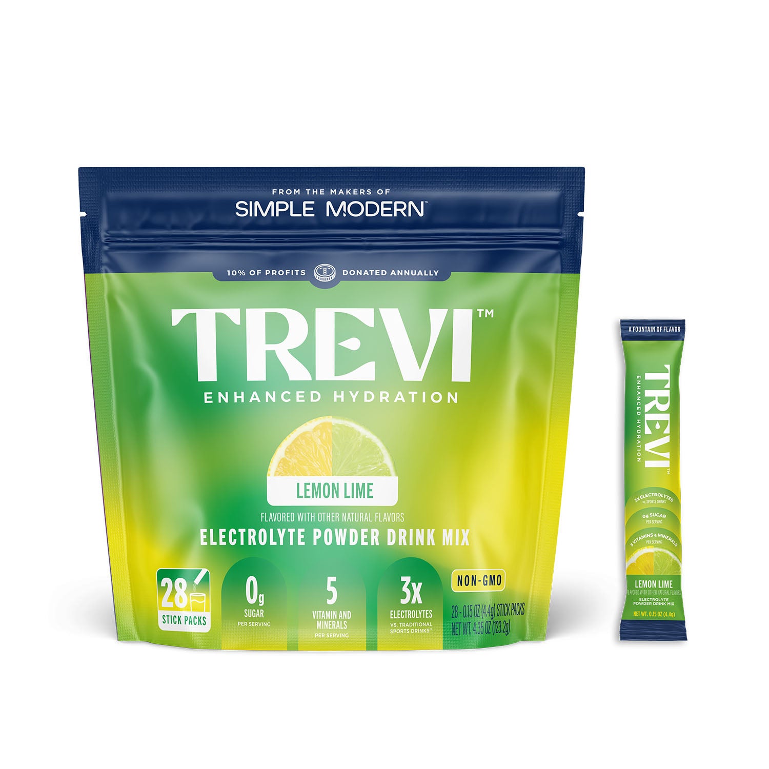 Trevi Electrolyte Powder Mix - Hydration Boost with Essential Minerals | Fast Recovery for Athletes & Active Lifestyles | Perfect for Workouts, Travel & Daily Hydration