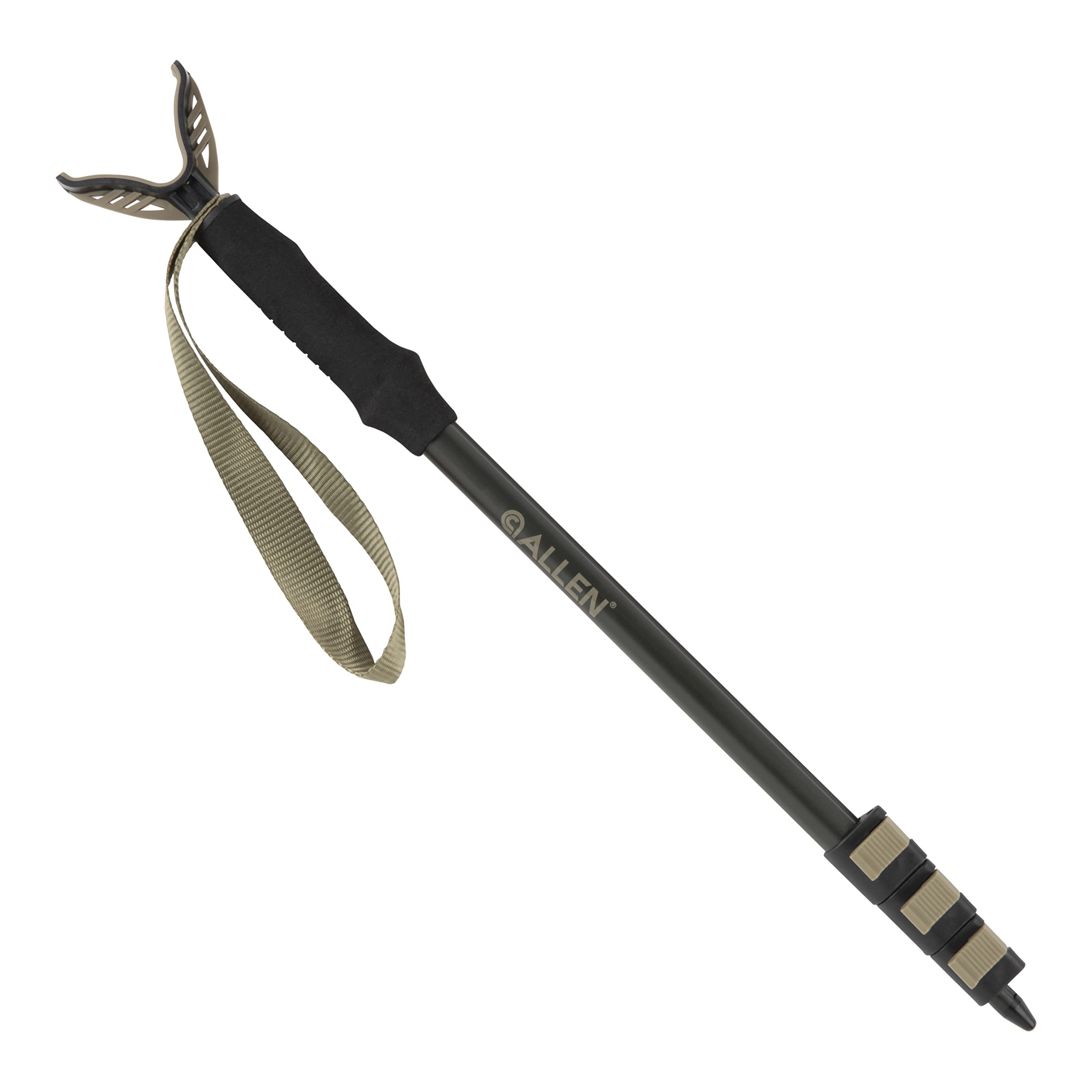 Allen Company Adjustable Monopod Shooting Stick & Gun Rest - Lightweight Aluminum Hunting Accessory for Rifle Support (Black) - Perfect for Hunting, Wildlife Photography & Outdoor Shooting