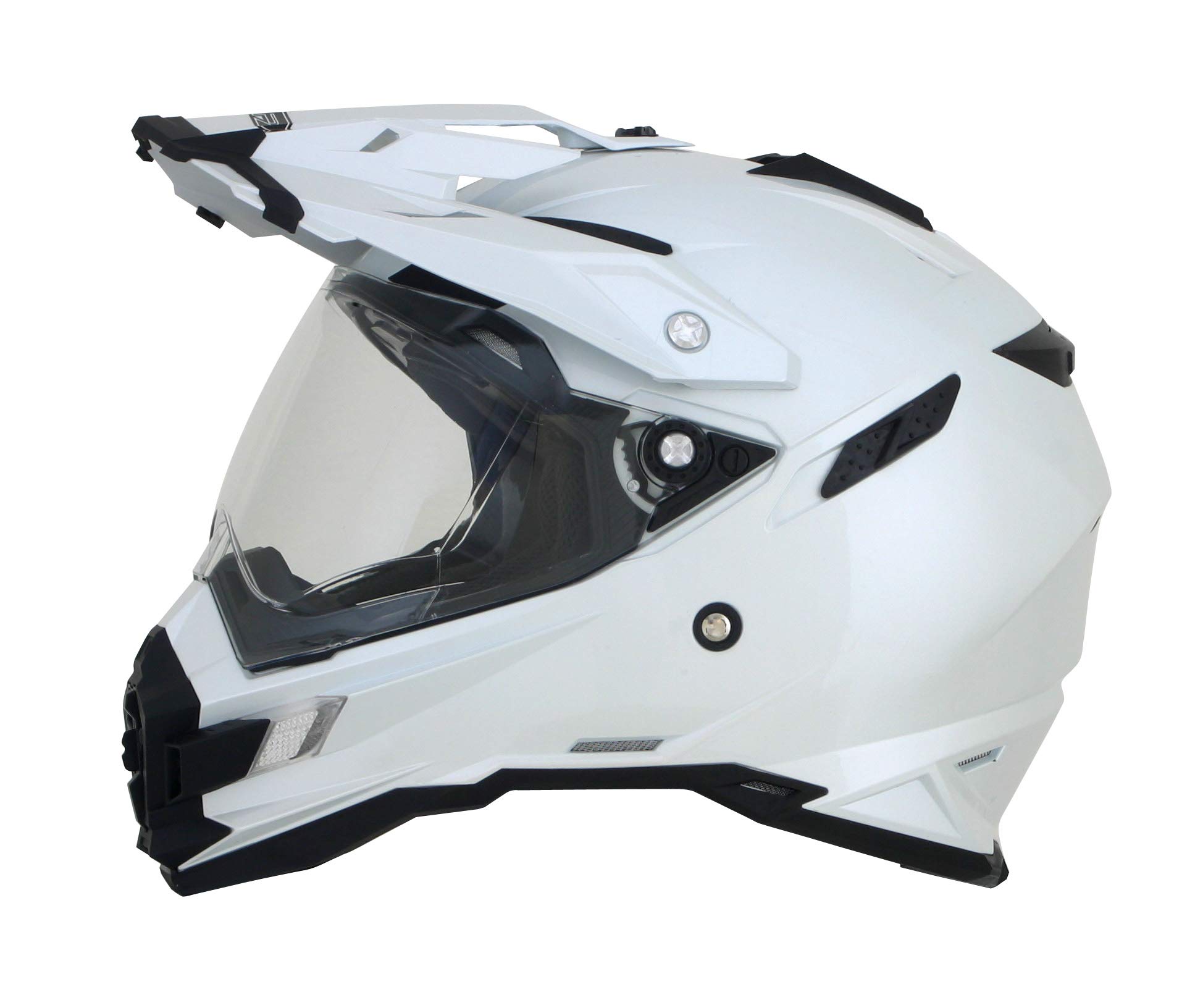 AFX FX-41DS Motorcycle Helmet - Pearl White - Medium Size DOT Certified - Perfect for Street Biking, Commuting & Urban Riding