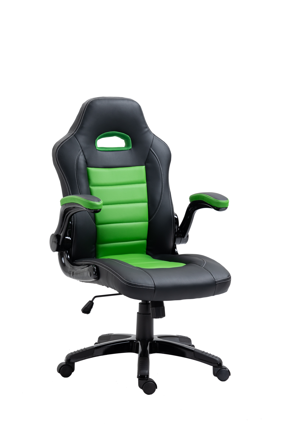 Premium Ergonomic Gaming Chair with Lumbar Support - Black & Green - Perfect for PC, Console Gaming & Home Office Setup