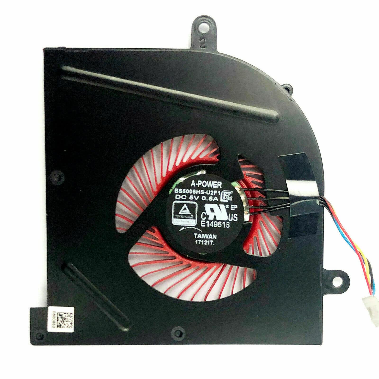 MSI Stealth Pro GS63 GS63VR GS73 GS73VR 6RF 7RF Compatible CPU & GPU Cooling Fan - High Performance Computer Case Air Cooler Replacement for Enhanced Gaming & Workstation Cooling