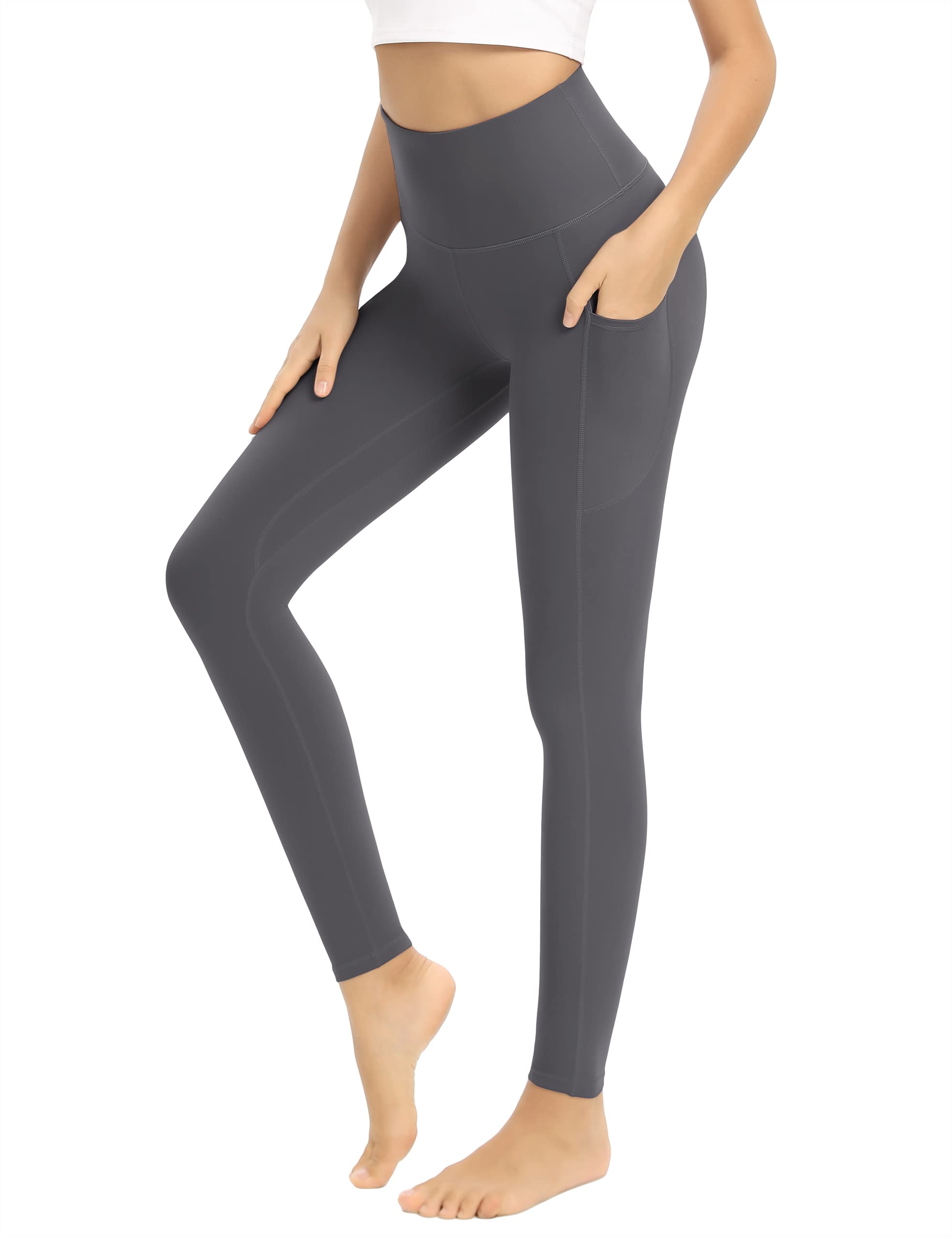 UUE Women's High Waisted Yoga Leggings with Pockets - Tummy Control Workout Pants & Butt Lifting Athletic Leggings | Perfect for Yoga, Gym, Running & Casual Wear