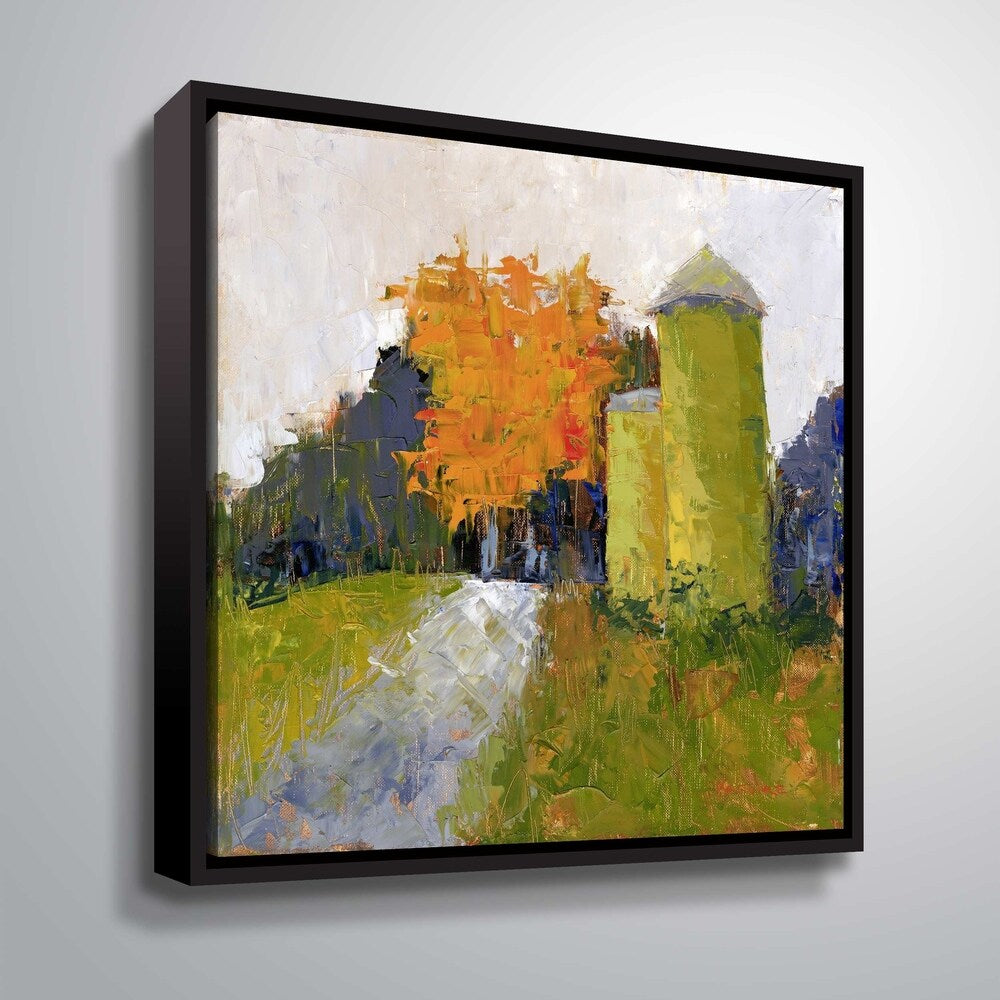 Premium Wrapped Floater Framed Canvas Art - Silos Gallery Collection - Perfect for Living Room, Bedroom & Office Decor
