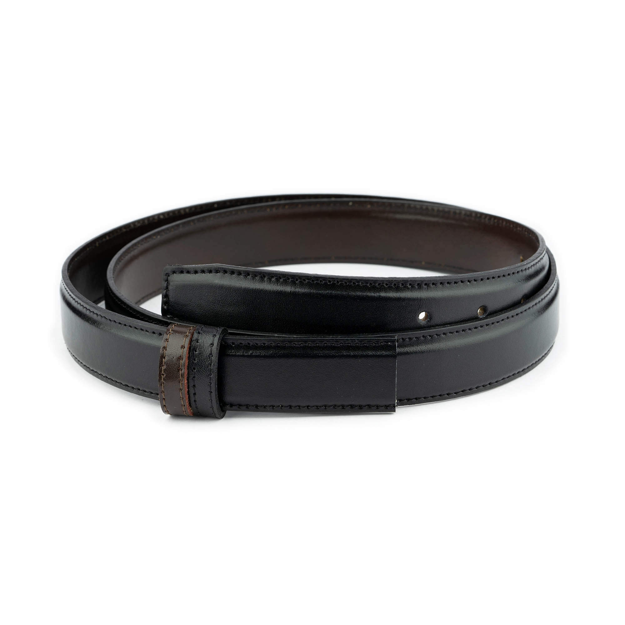 Men's Reversible Black & Brown Leather Belt Strap Replacement for Cartier Buckles 30mm - Perfect for Dress Pants, Jeans & Formal Occasions