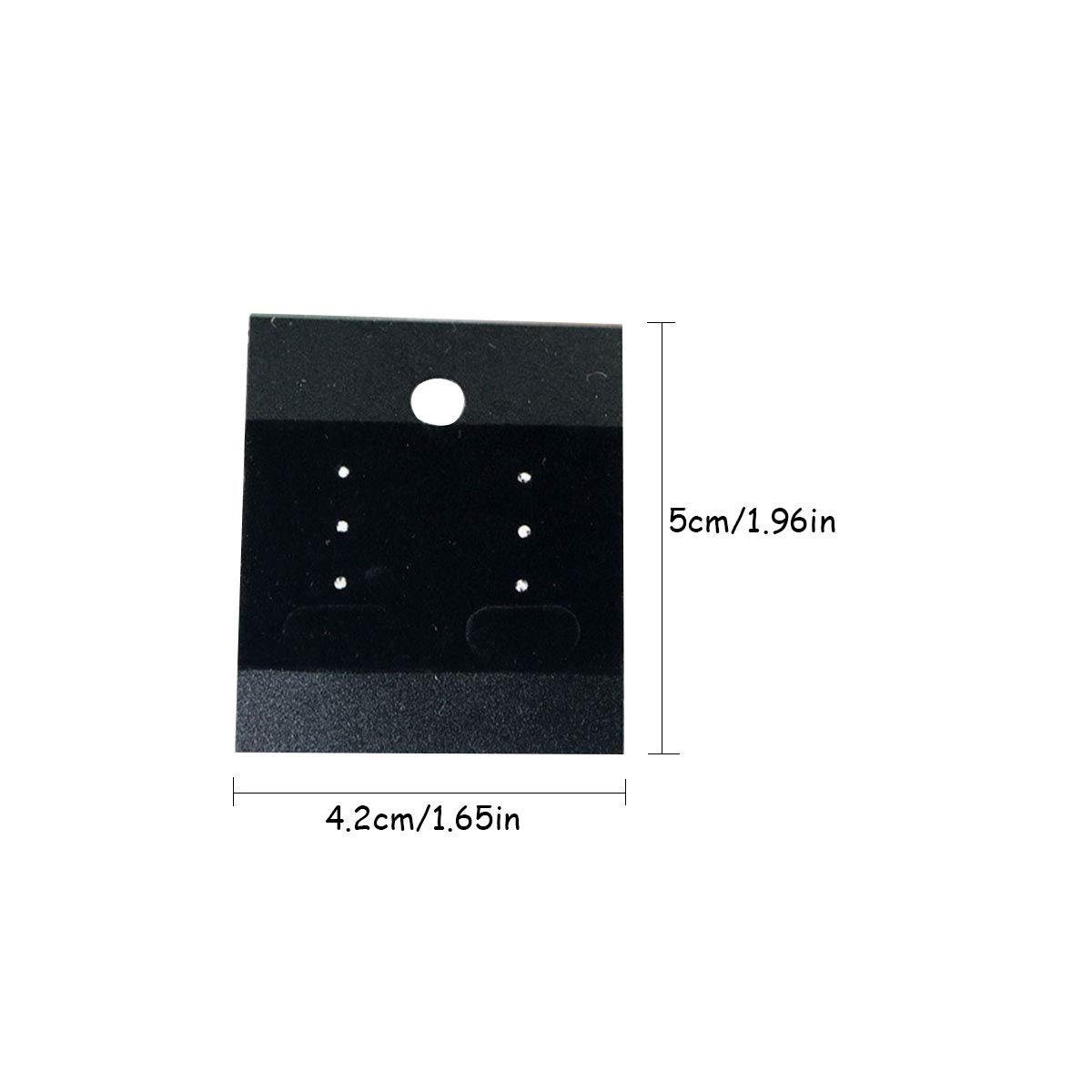 LGEGE 100 Pcs Black Earring Display Cards - Jewelry Hanging Trays & Accessories for Earrings, Necklaces & Bracelets - Perfect for Retail Stores, Boutiques & Jewelry Organizers