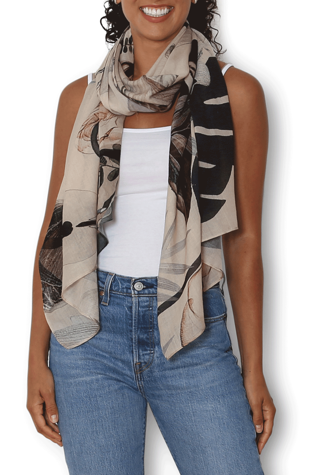 The Artists Label Scarf Radio Garden - Premium Wool Scarf for Women & Men | Cozy Winter Accessory for Outdoor Activities & Fashion Styling