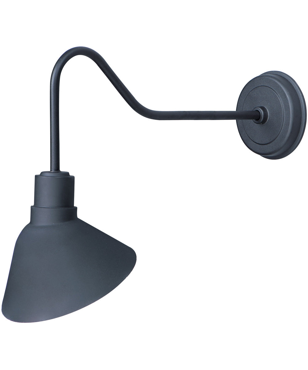 14H Signlite Black Outdoor Wall Sconce Light - Weatherproof Exterior Lighting for Porch, Patio, Garden, and Entryway
