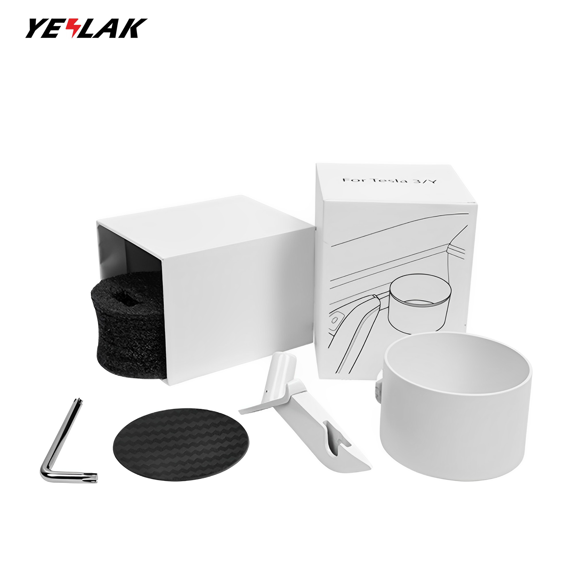 Tesla Model 3 & Y Door Cup Holder - Premium Car Accessory for Beverages | Perfect for Road Trips & Commuting