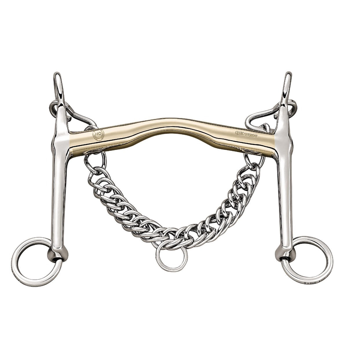 Herm Sprenger HO Sensogan Weymouth Bit 12mm - German Stainless Steel Horse Bit for Dressage & Show Jumping - Perfect for Training & Competition Use