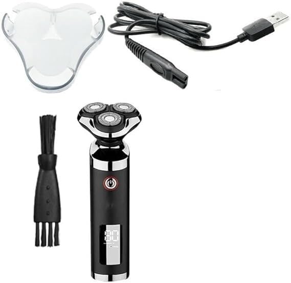 Best Electric Shavers for Bald Men - Wet & Dry Waterproof LCD Shaver with Rechargeable Battery - Perfect for Travel, Gym & Daily Facial Shaving Grooming
