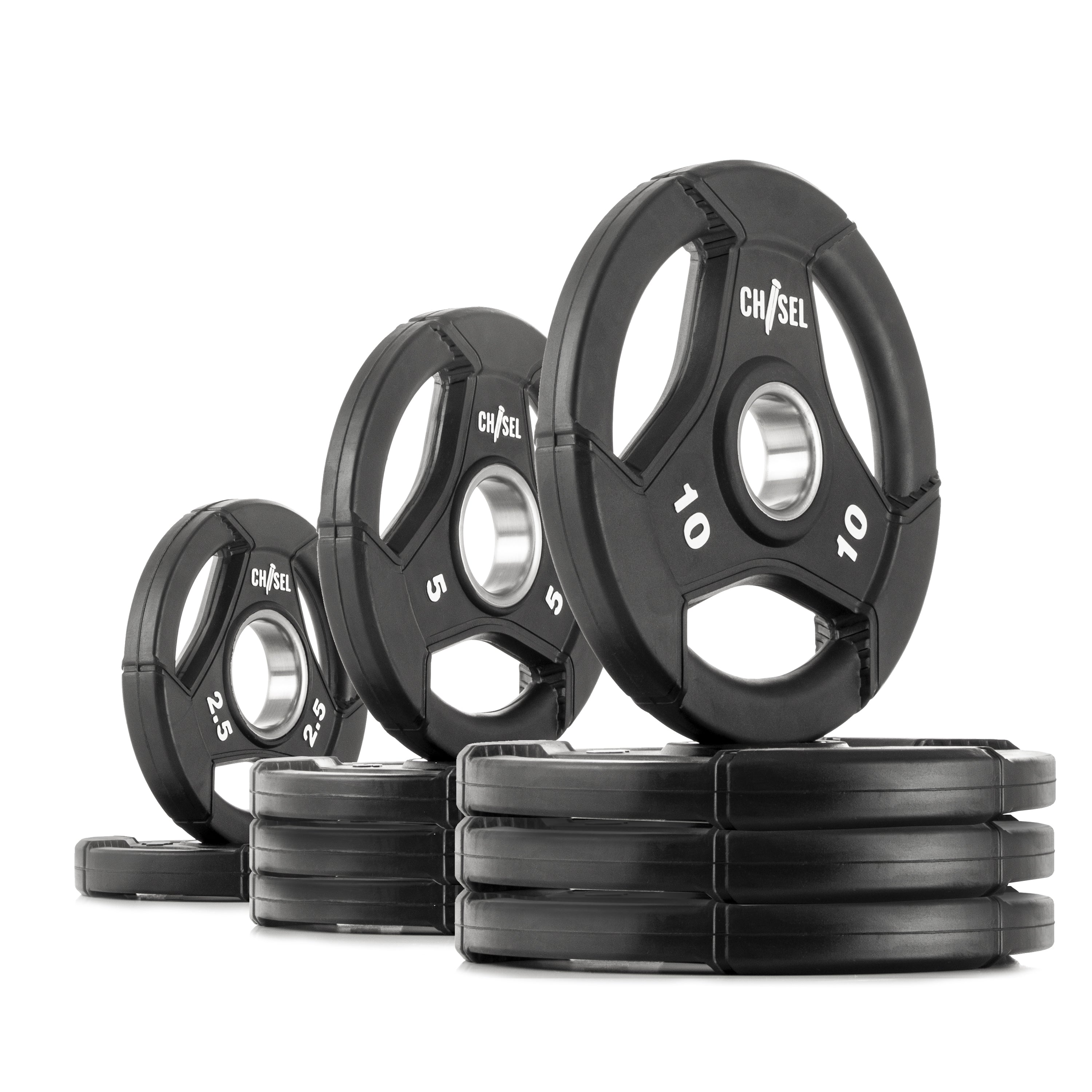 Olympic Weight Plates - Premium Cast Iron Gym Plates for CrossFit, Powerlifting & Home Workouts - Ideal for Strength Training & Fitness Equipment