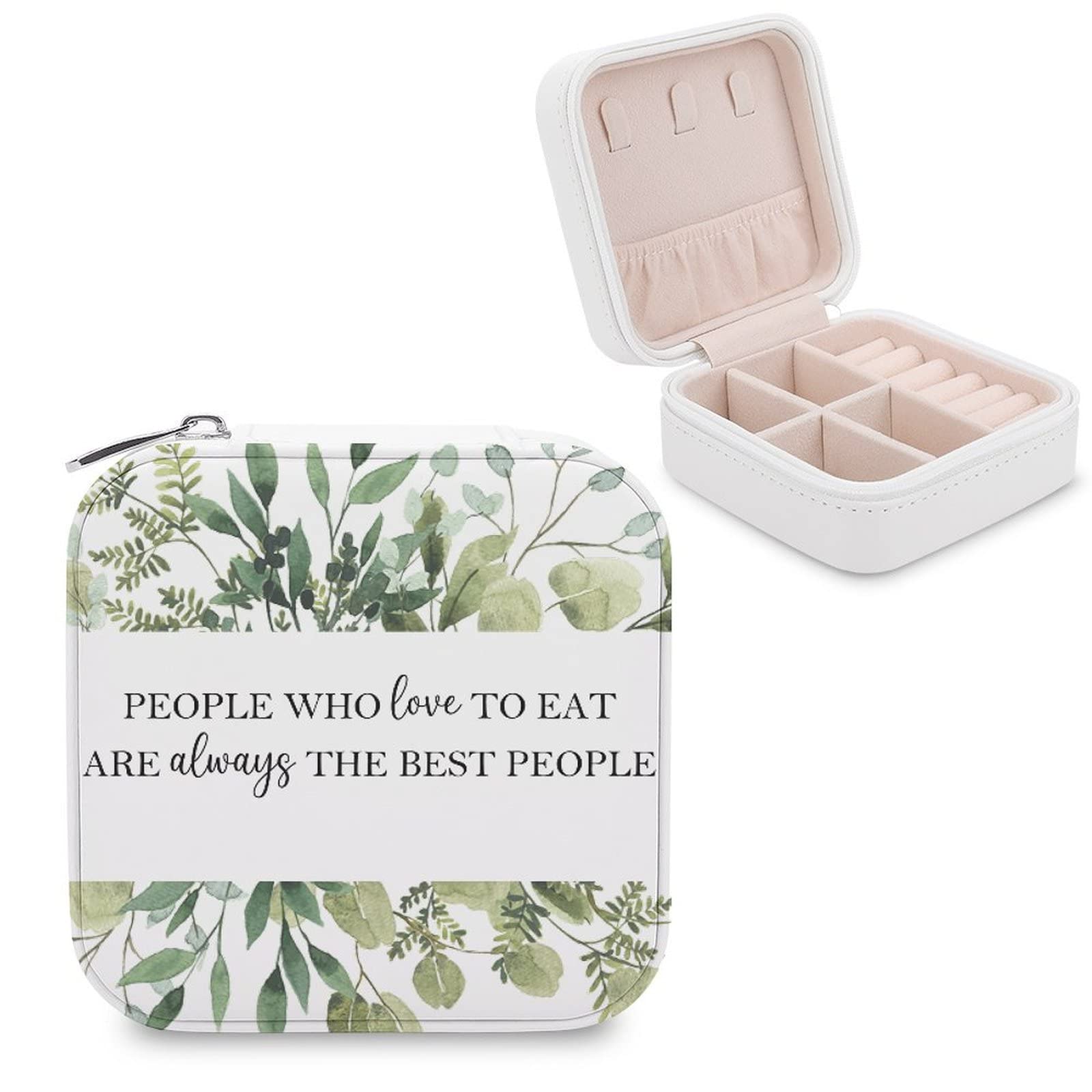 Elegant PU Jewelry Box - Portable Travel Case for Rings, Earrings, Necklaces & Bracelets - Compact Organizer & Display Storage Holder - Perfect for Travel, Gifts & Daily Jewelry Organization