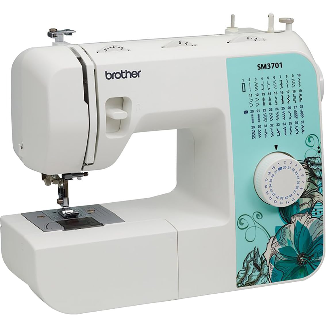Brother SM3701 37-Stitch Free Arm Sewing Machine with 5300A Hard Case - Portable Sewing Machine for Home Use, Quilting, Dressmaking & DIY Projects - Perfect for Beginners & Crafters