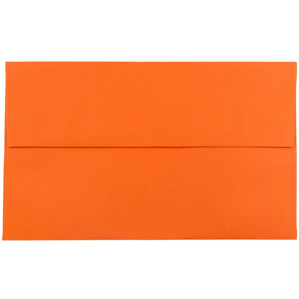 JAM PAPER A10 Colored Invitation Envelopes - 6 x 9.5 Inches - Orange Recycled Paper - Bulk Pack of 1000 Envelopes per Carton - Perfect for Wedding Invitations, Greeting Cards, Business Correspondence and Party Invitations