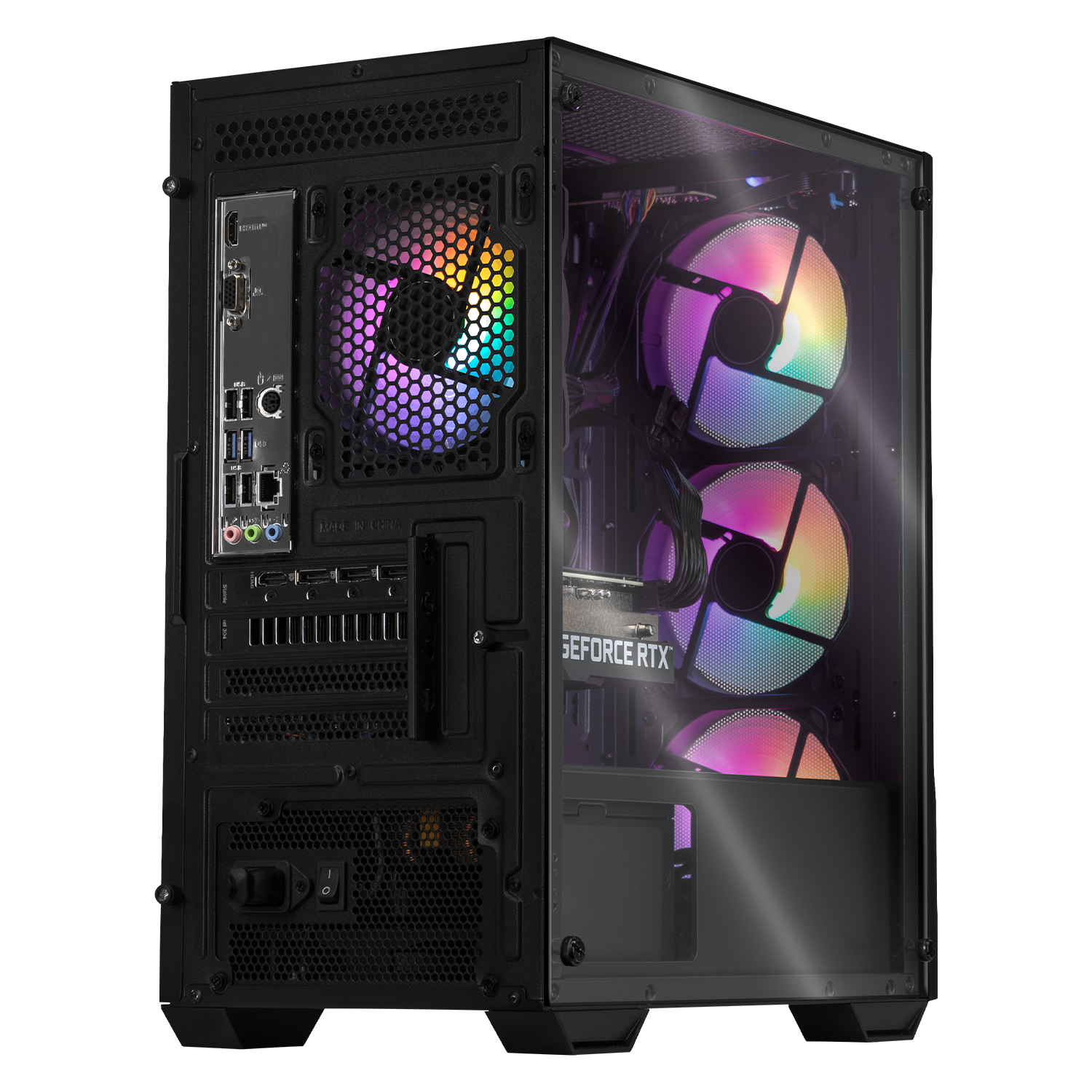 MSI Geforce RTX 3060 Gaming PC - Intel Core i5-12400F, 16GB RAM, 480GB SSD + 2TB HDD, WiFi - High Performance Desktop Computer for 4K Gaming, Streaming & Video Editing