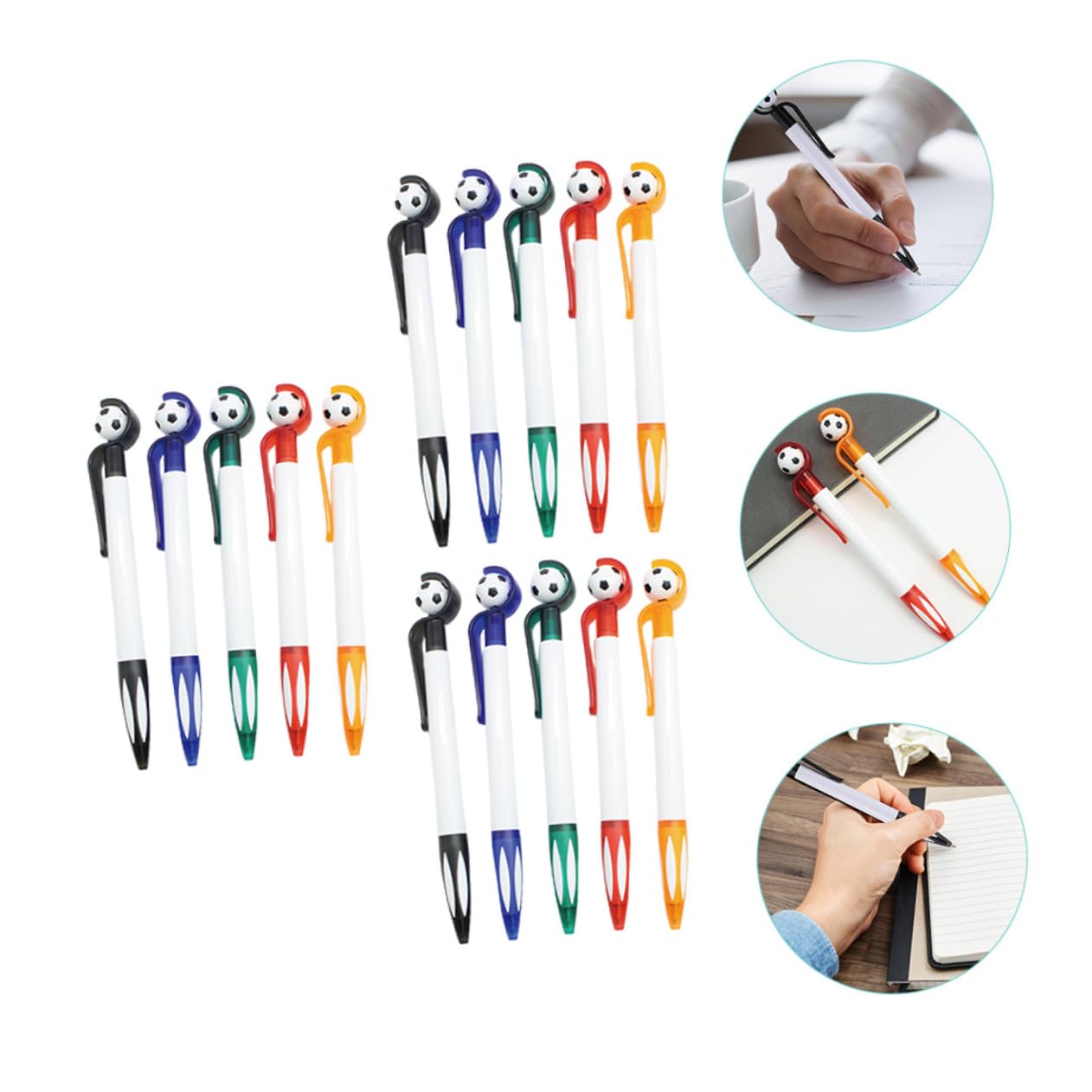 DIYEAH 45-Piece Football-Themed Retractable Ballpoint Pens - Fun Sports-Themed Writing Pens for School, Office & Gifts - Perfect for Football Fans, Students & Sports Decor