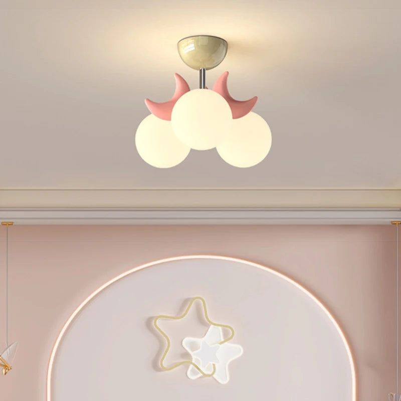 Moon LED Ball Lamp for Girls Room - Dimmable Night Light, Nursery Decor, Birthday Gift for Kids - Perfect for Bedrooms, Playrooms & Sleepovers