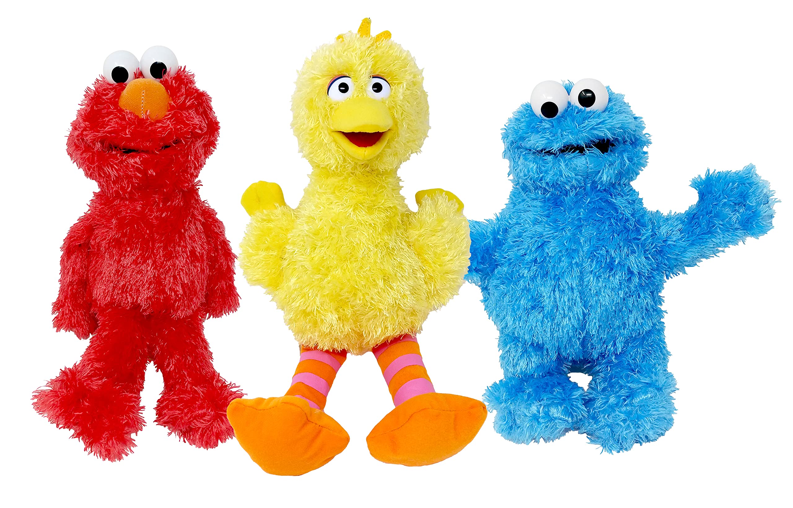 **Sesame Street Plush Toys Set - Jumbo Size Cookie Monster, Big Bird & Elmo with Travel Bag | 3-in-1 Adorable Stuffed Animals for Kids, Collectors & Gifts | Perfect for Playtime, Bedtime & Travel**