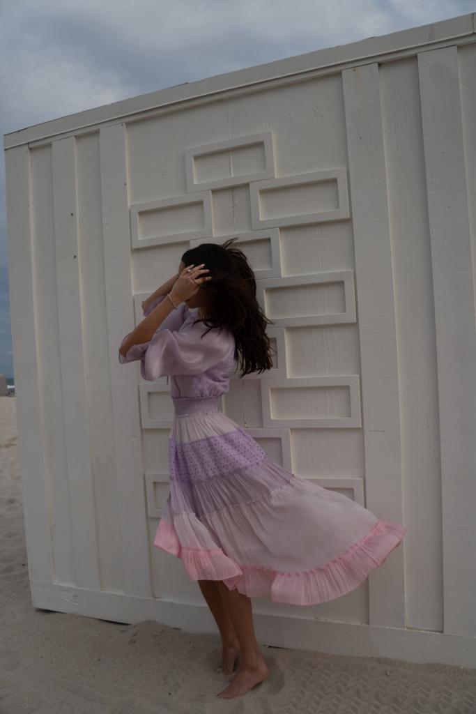 Lilac Shimmer Dress for Women - Elegant Evening Gown with Sparkle Details | Perfect for Prom, Party & Special Occasions