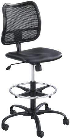 Safco Vue Mesh Back Drafting Stool 3395 - Adjustable Height Ergonomic Office Chair for Architects, Artists & Designers - Perfect for Drafting Tables, Studios & Workspaces