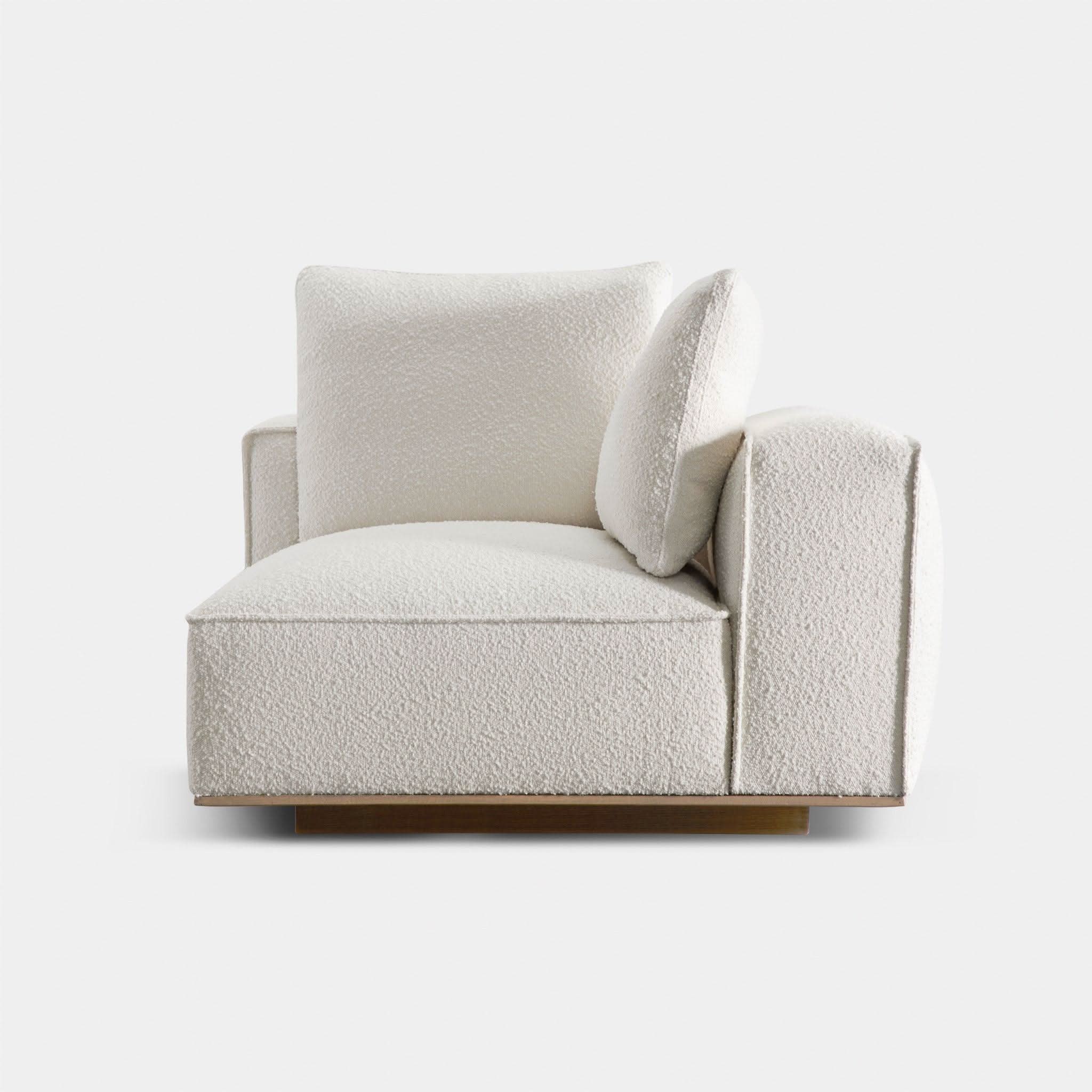 Stylish Santorini Corner Right Sectional Sofa - Perfect for Living Room, Lounge & Small Spaces