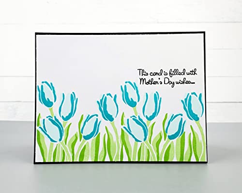 Beautiful Spring Tulips Greeting Card for Mother's Day - Perfect for Mom's Birthday, Thank You & Special Occasions