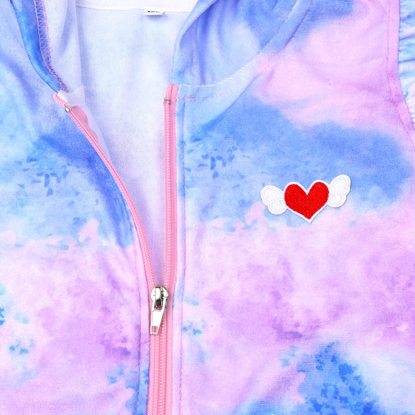 Stylish Terry Hooded Zip-Up Swim Cover Up for Girls - Perfect for Beach, Pool & Summer Outings