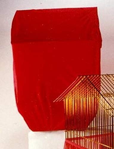 Large Red Bird Cage Cover - Breathable & Washable Fabric for Parrots, Canaries & Finches - Perfect for Indoor & Outdoor Use