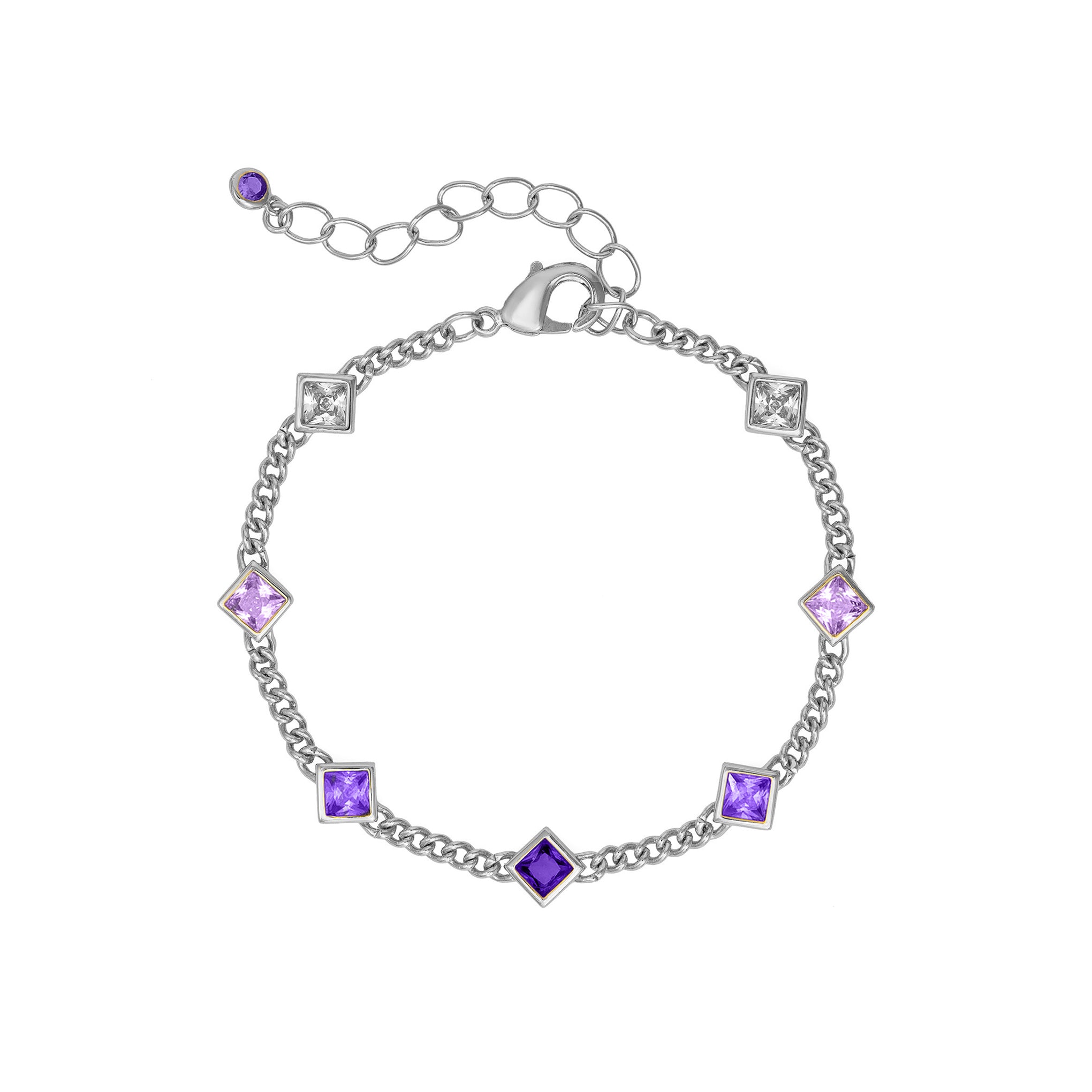 Aura Bracelet for Women - Elegant Purple Crystal Healing Jewelry for Positive Energy & Stress Relief | Perfect for Meditation, Yoga & Everyday Wear