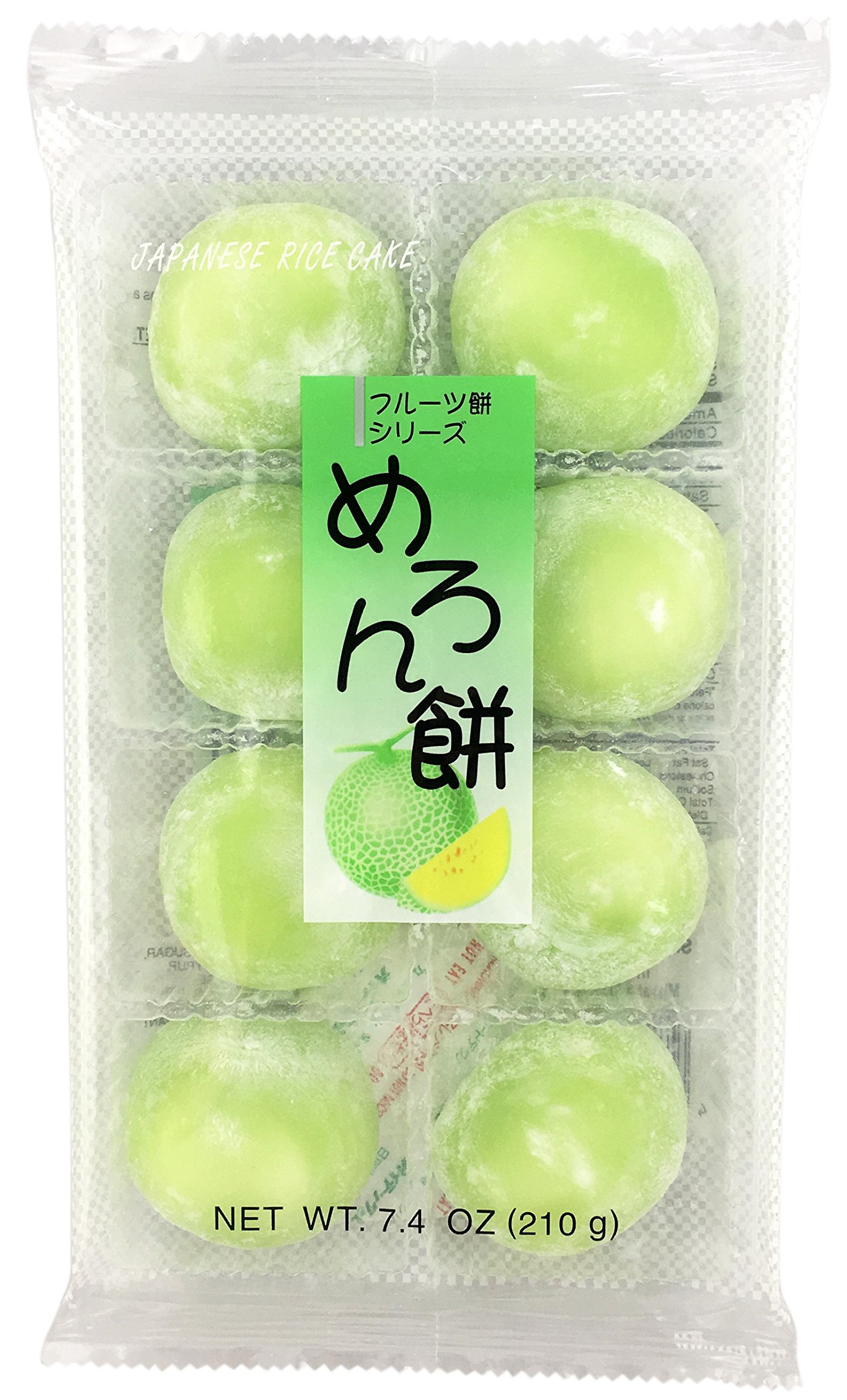 Japanese Daifuku Mochi Rice Cakes - Sweet Melon Flavor | Authentic Japanese Dessert Snack | Perfect for Tea Time, Gifts & Asian Food Lovers
