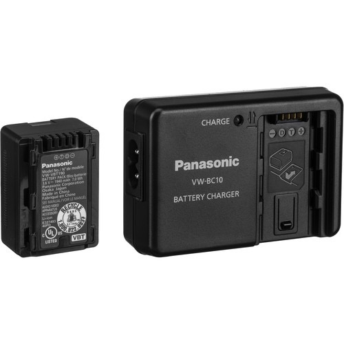 Panasonic VW PWPK Rechargeable Battery and AC Charger Kit for Camcorders - Power Your Sony, Canon & JVC Camcorders - Perfect for Travel Vlogging, Wedding Filming & Outdoor Shooting