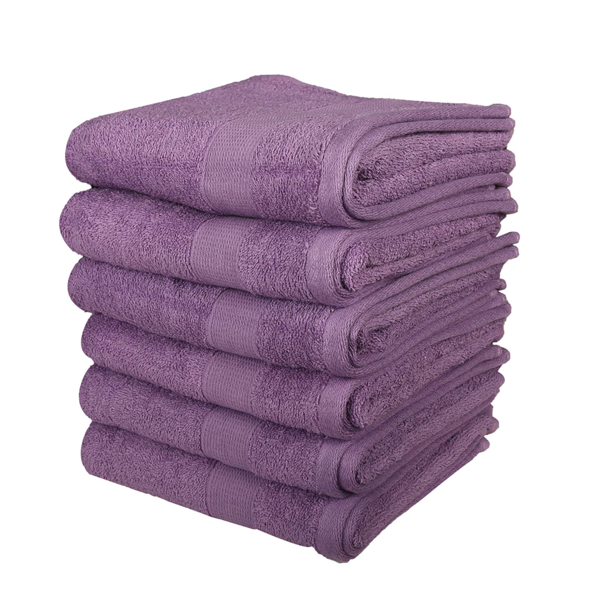 Premium Cotton Hand Towels for Bathroom - Ultra Absorbent, Lightweight & Soft Spa Towels (Pack of 6, 28x16 Inches) - Perfect for Home, Gym, Travel & Luxury Spa Experience