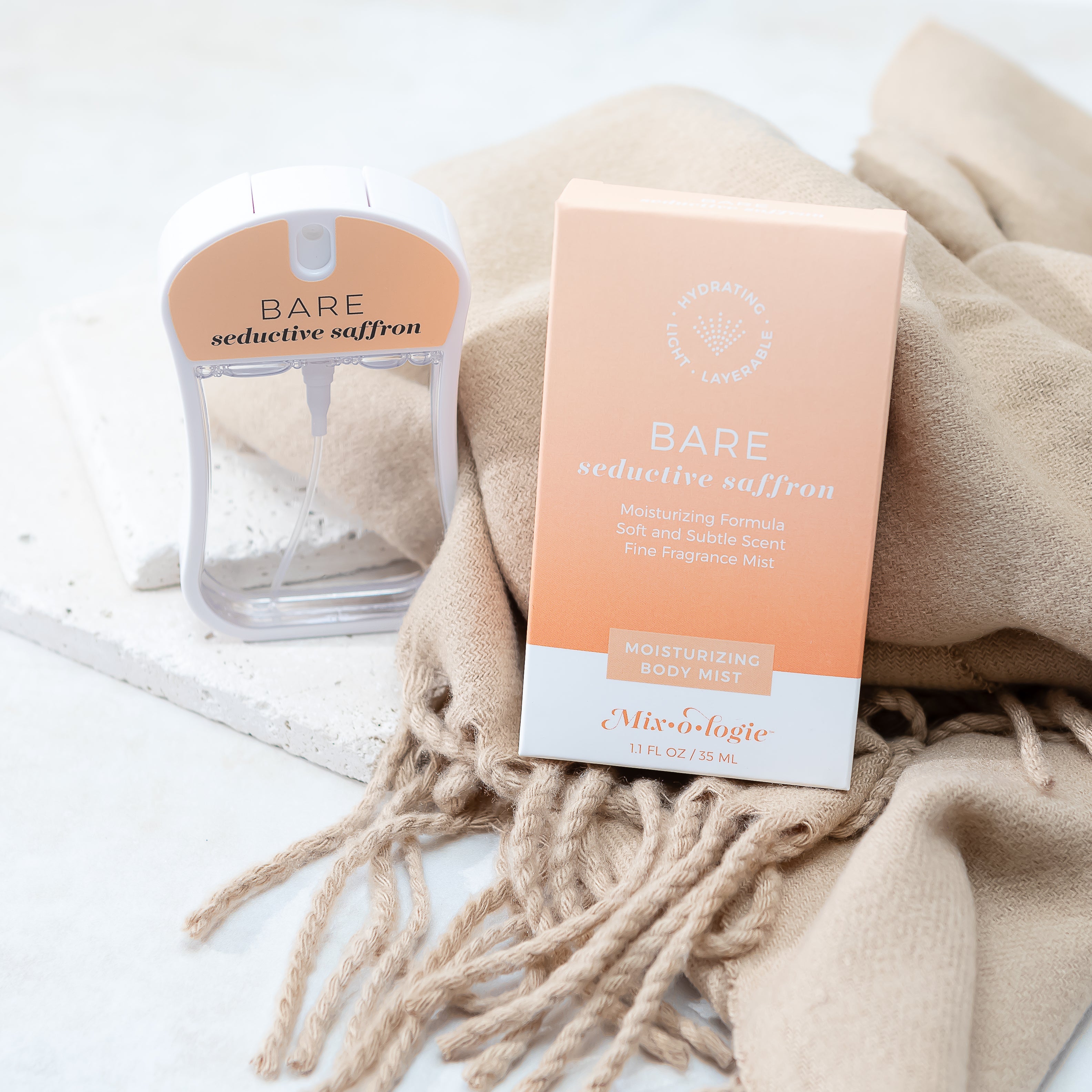 Bare Seductive Saffron Moisturizing Body Mist - Hydrating & Long-Lasting Fragrance for Women | Perfect for Daily Use, Date Nights & Special Occasions