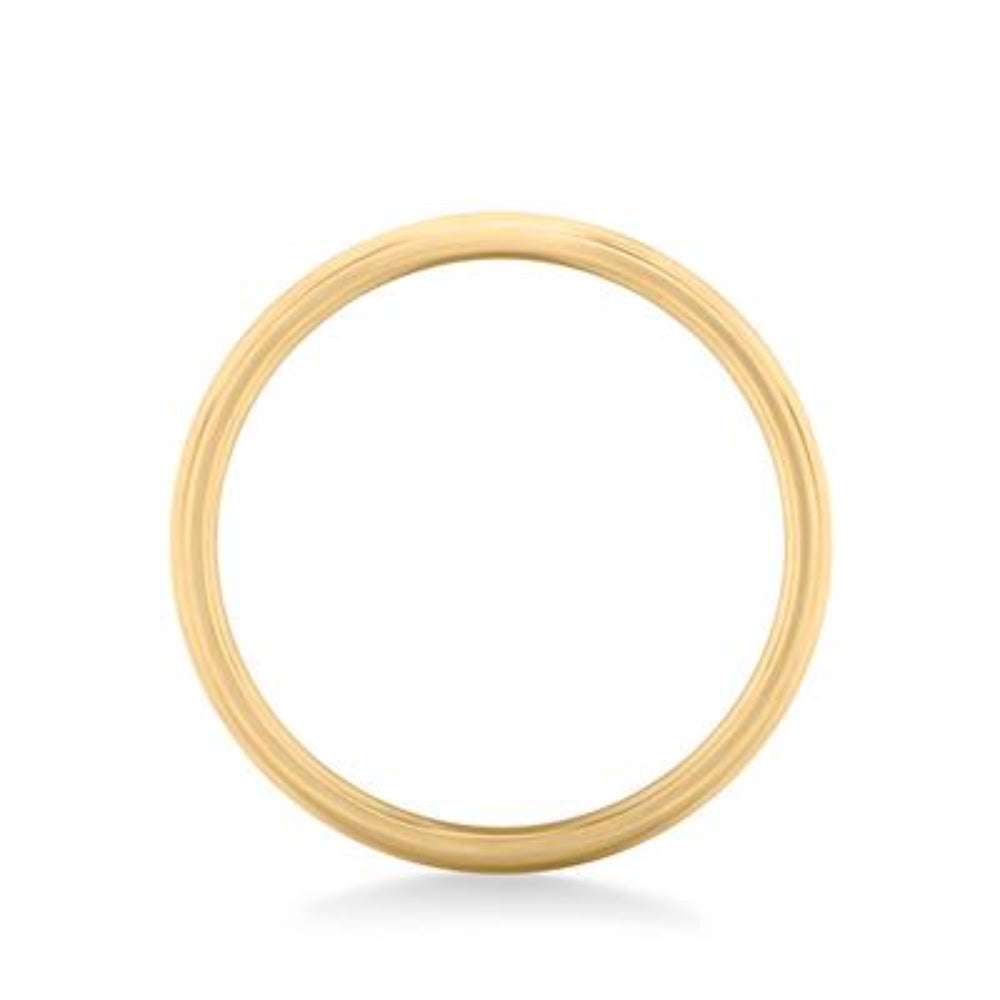 14K Gold European Fit Brushed Wedding Band - 6mm Wide Comfort Fit Ring for Men & Women - Perfect for Weddings, Anniversaries, and Everyday Wear
