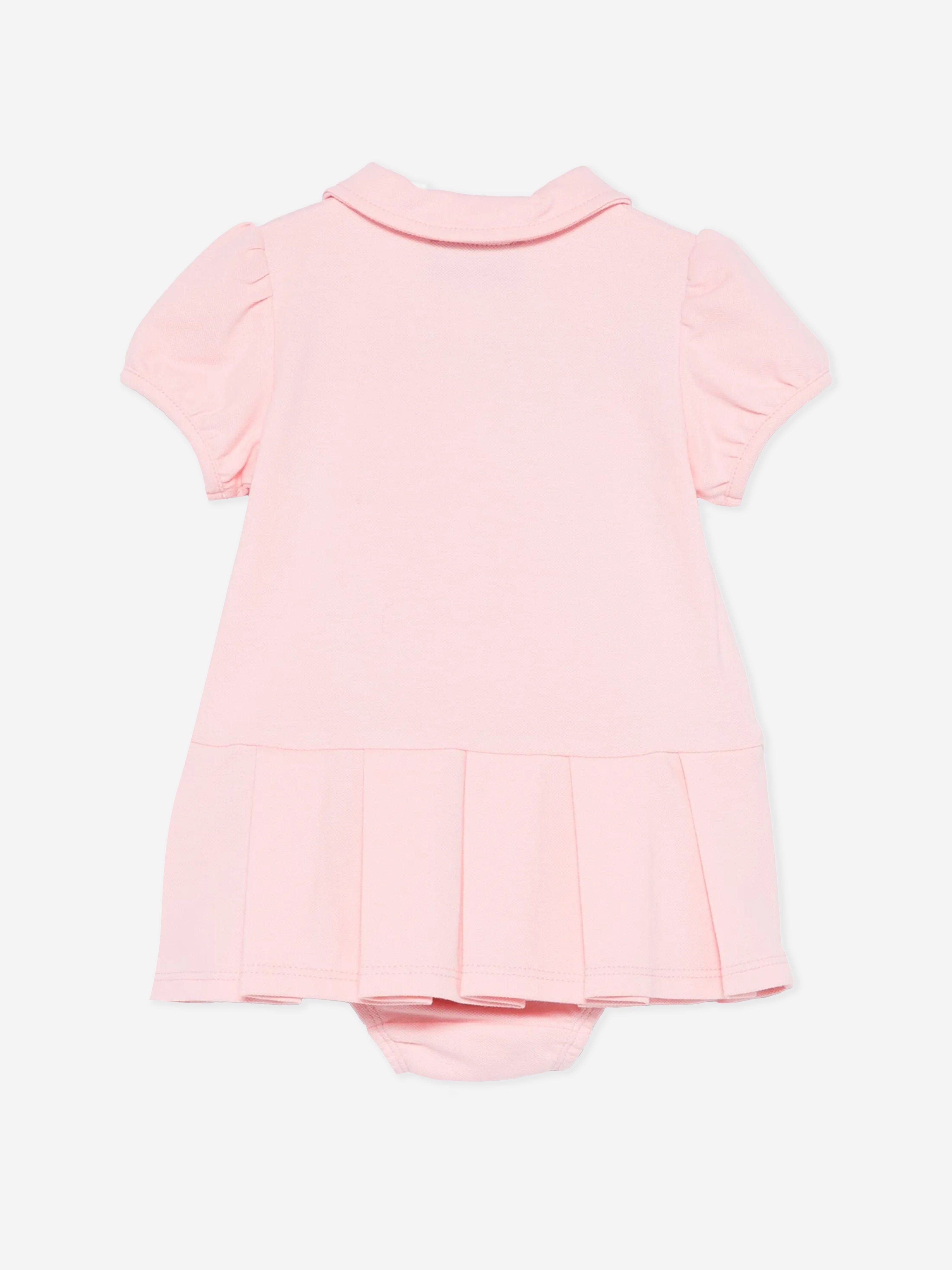 Adorable Pink Baby Girls Dress and Knickers Set - Soft Cotton Outfit for Newborns & Toddlers - Perfect for Birthday Parties, Photo Shoots & Special Occasions