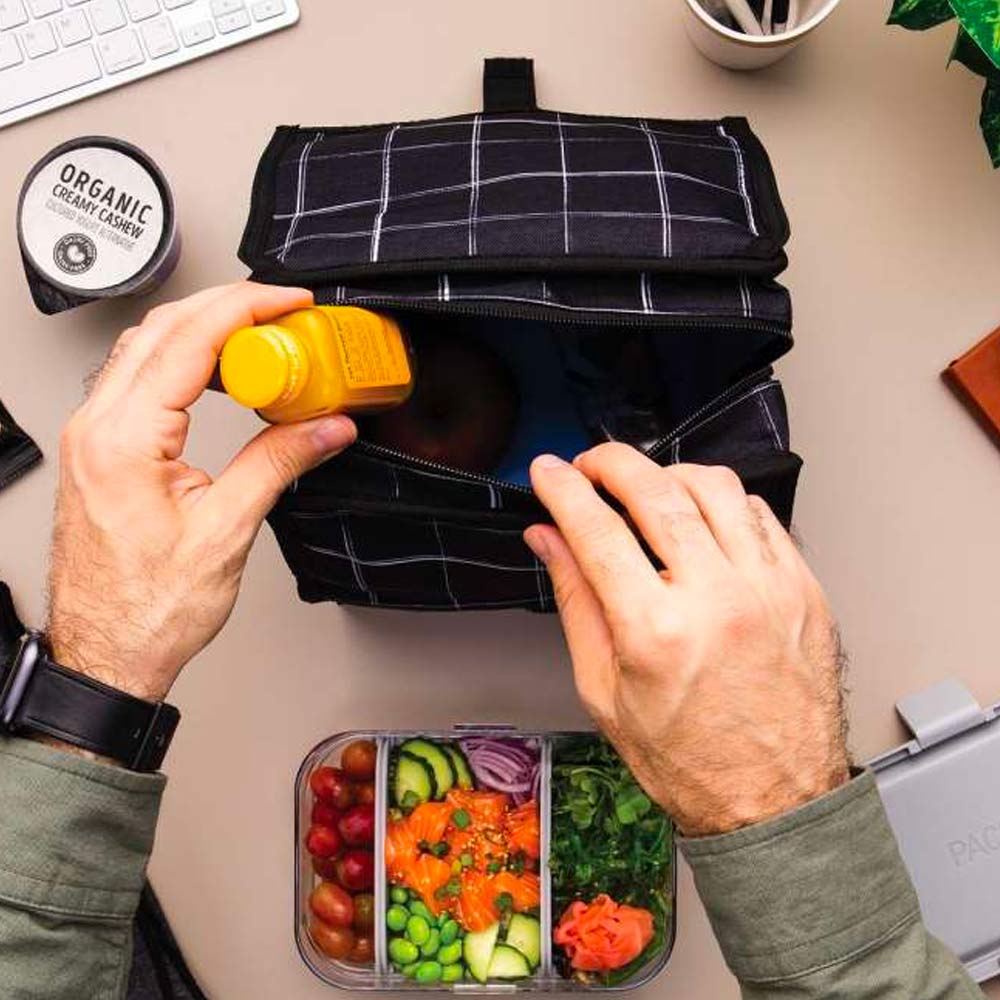PackIt Freezable Lunch Bag with Built-in Ice Packs - Insulated Cooler for Work, School & Picnics - Leakproof & Reusable Lunch Tote for Adults & Kids - Perfect for Office, Travel & Outdoor Activities