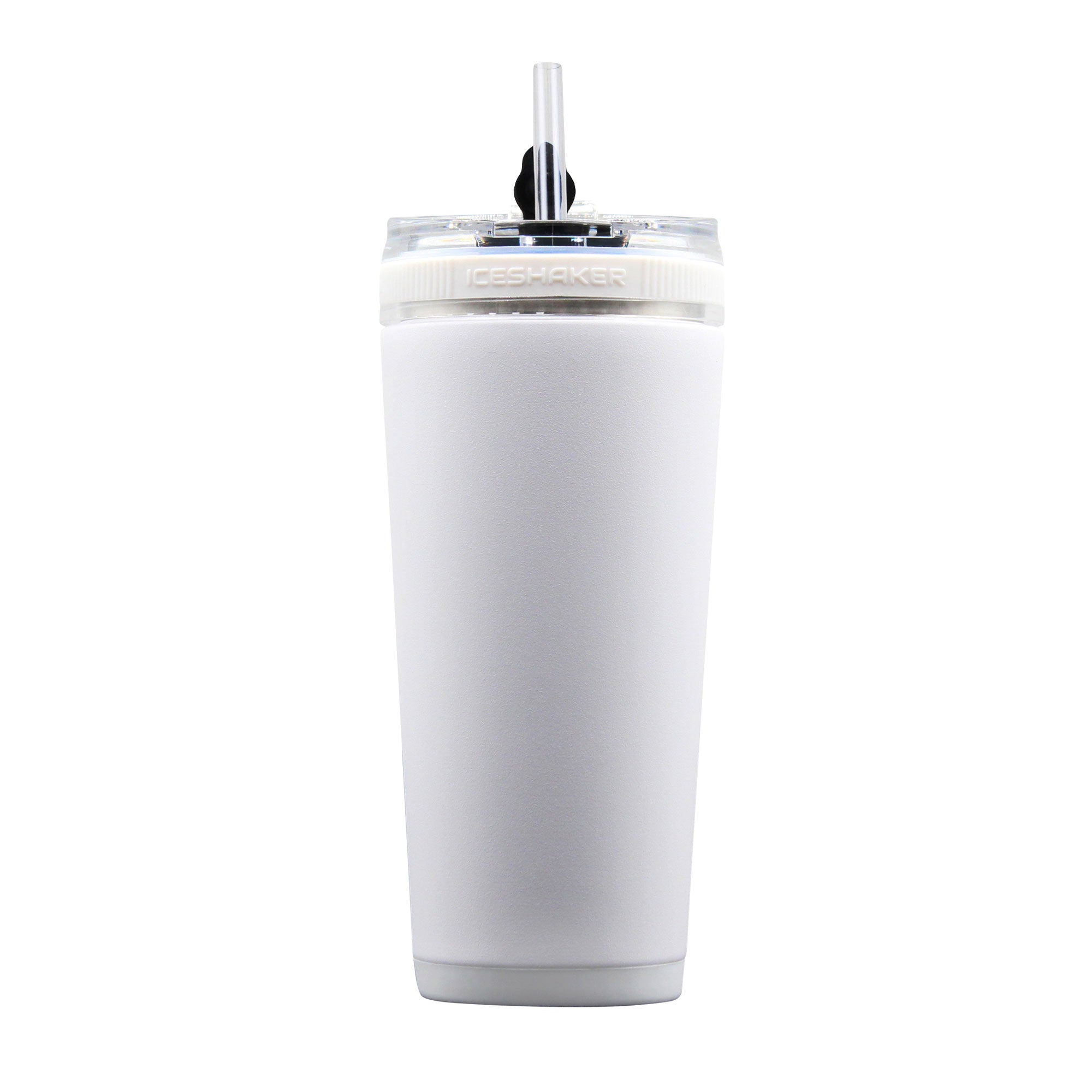 26oz Flexible Water Bottle with Leak-Proof Lid - BPA Free, Durable & Collapsible for Travel, Gym, Hiking & Outdoor Activities - White