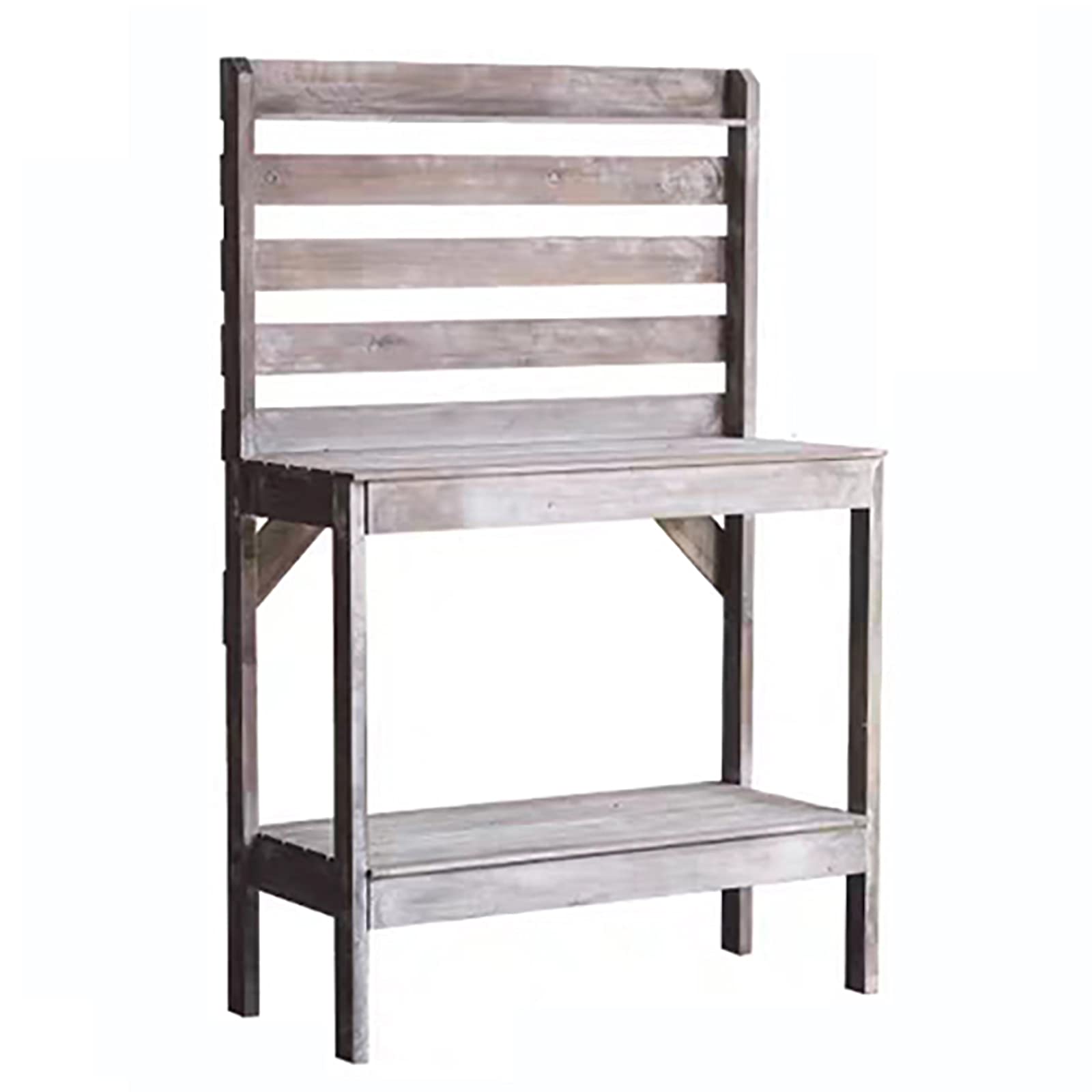 QLLL Wooden Garden Potting Bench with Storage - Heavy Duty Outdoor Work Table with Open Shelf for Planting, Gardening - Perfect for Porch, Greenhouse, Backyard, Patio & Balcony | Ideal for Organizing Tools, Repotting Plants & DIY Projects