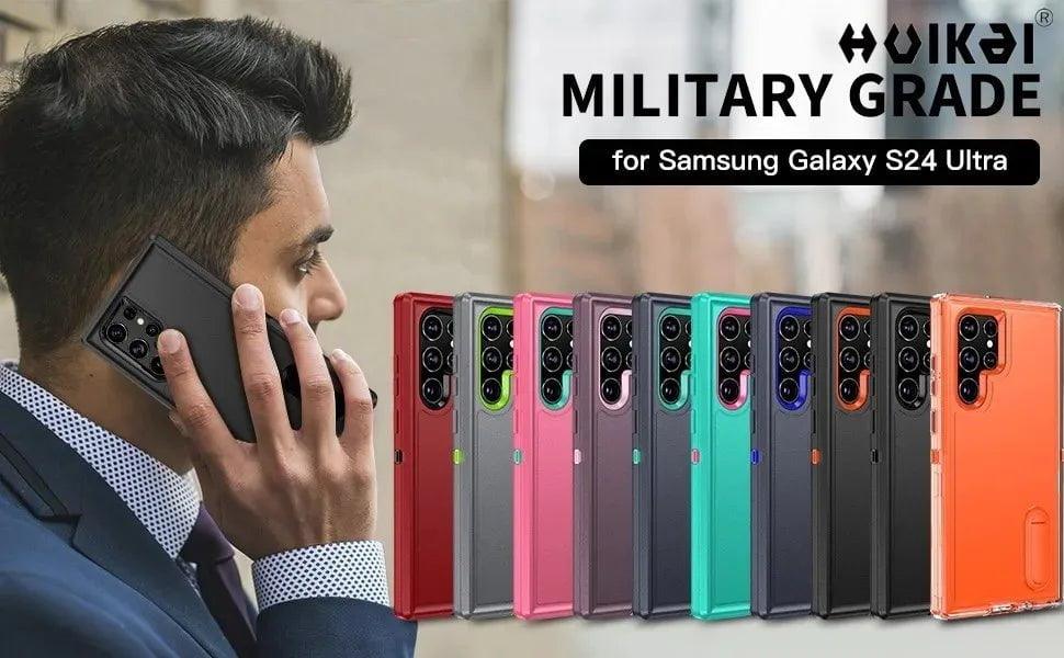 Samsung Galaxy S24 Ultra Rugged Shockproof Case - Heavy Duty Protection for Drops & Bumps - Perfect for Outdoor Adventures, Construction Work & Extreme Sports