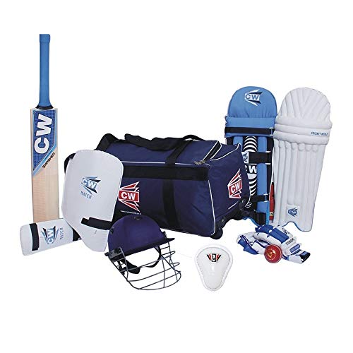 **CW Academy Cricket Training Set for Kids Ages 5-7 - Complete Cricket Kit with Bat, Ball, Stumps & Accessories - Perfect for Backyard Practice, School Sports & Junior Leagues**