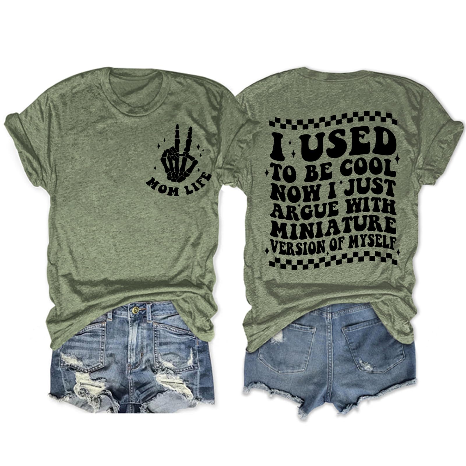 Funny Mom T-Shirt for Women - 'I Used to Be Cool' Graphic Tee | Casual Short Sleeve Top for Mother's Day, Everyday Wear & Mom Life Appreciation