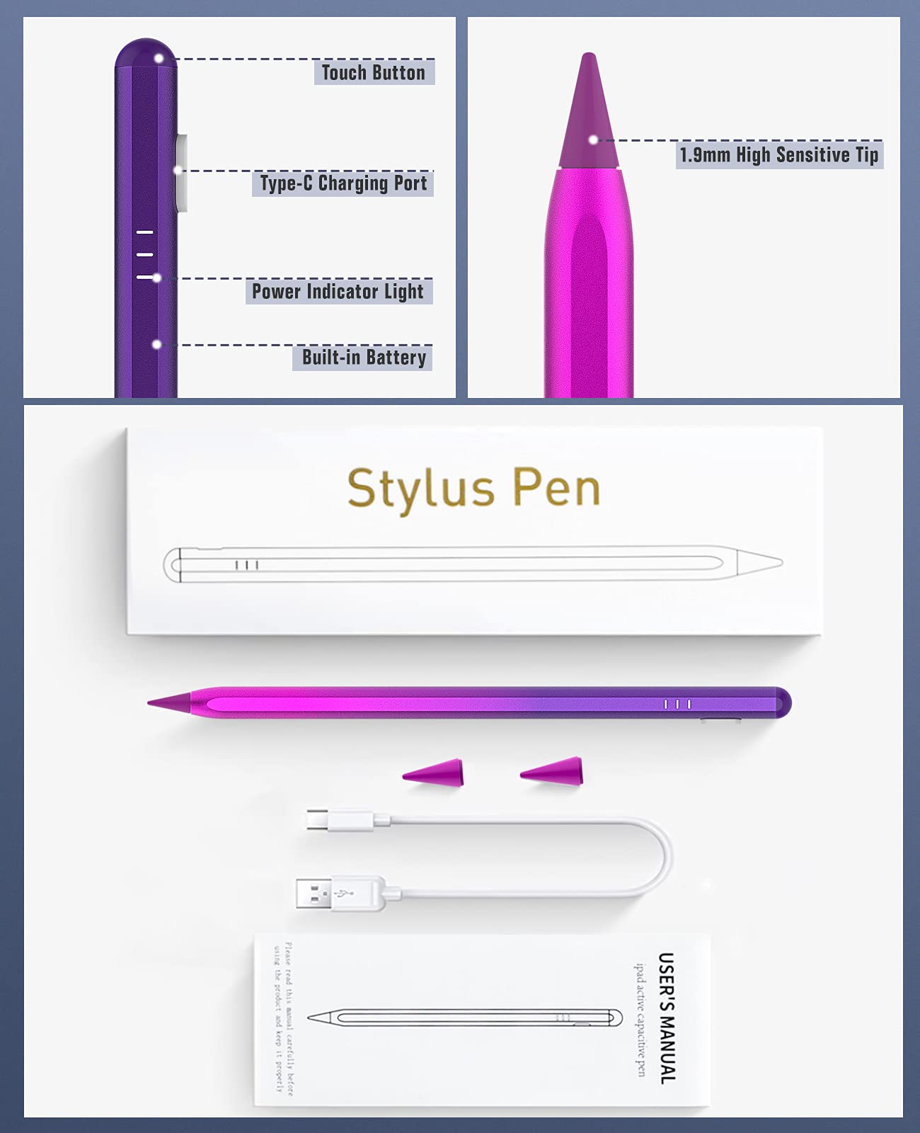 TiMOVO Stylus Pen for iPad (2nd Gen) - Compatible with iPad Pro 11