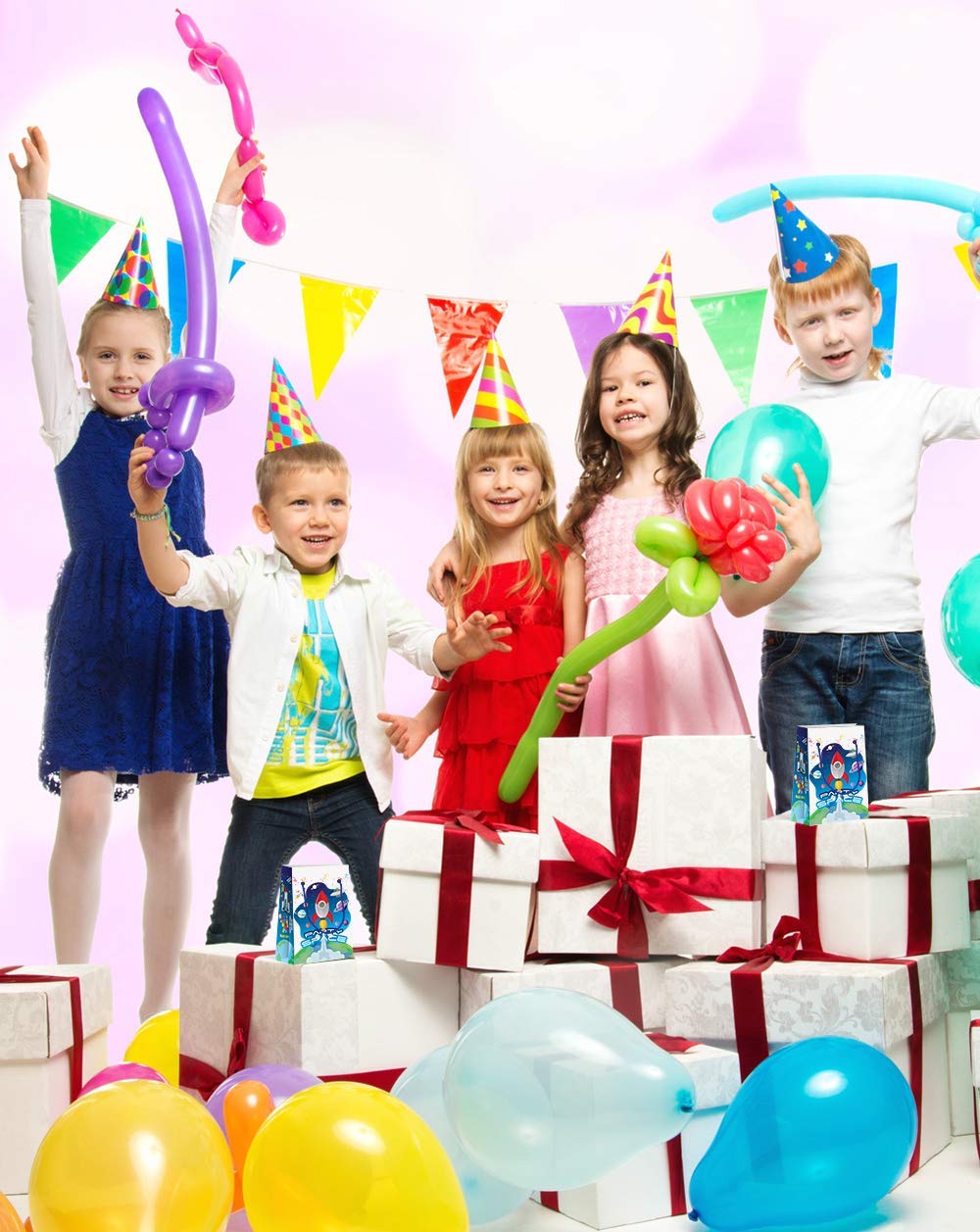 Premium Space Party Favor Bags - Astronaut Themed Treat & Goody Bags for Kids - 12 Pack - Perfect for Birthday Parties, School Events & Space-Themed Decorations