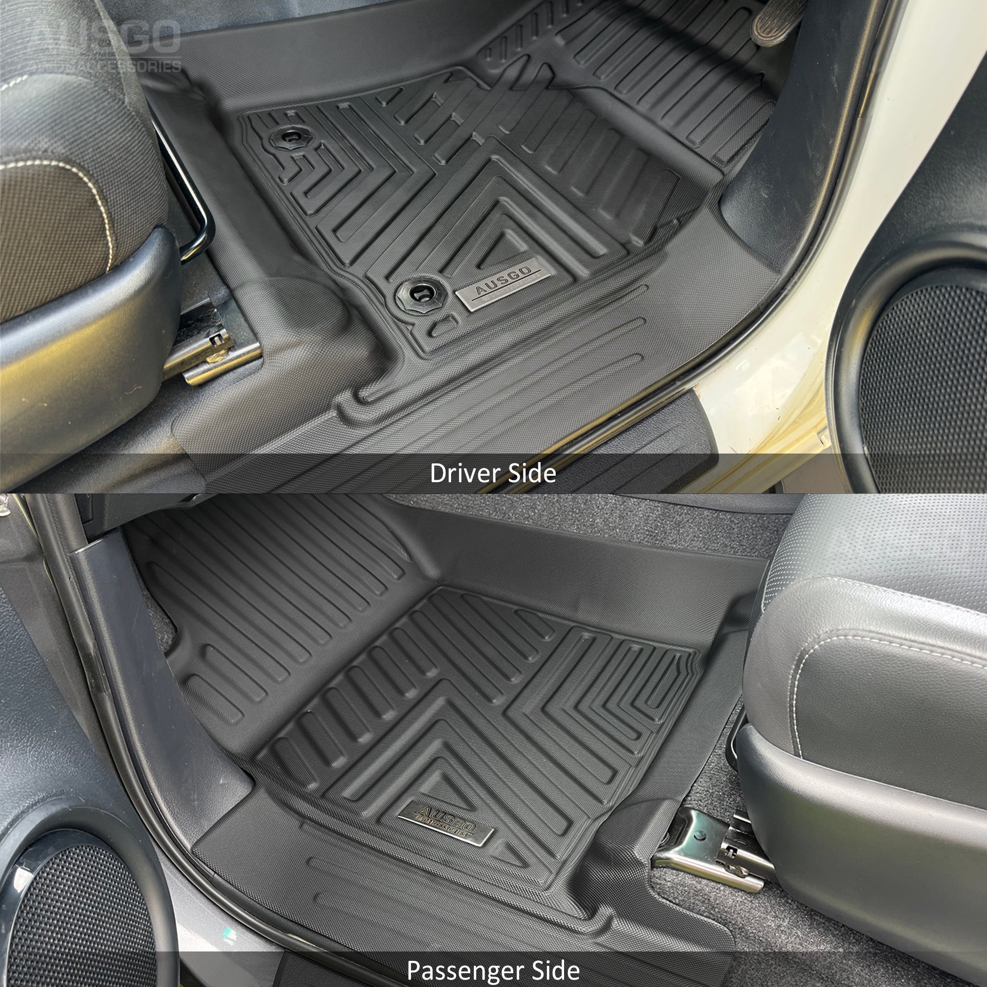 5D Custom Fit Car Floor Mats for Toyota Hilux (2015-Present) - Manual Transmission Single/Extra Cab | All-Weather Protection & Easy Cleaning | Perfect for Off-Roading, Daily Commute & Family Trips