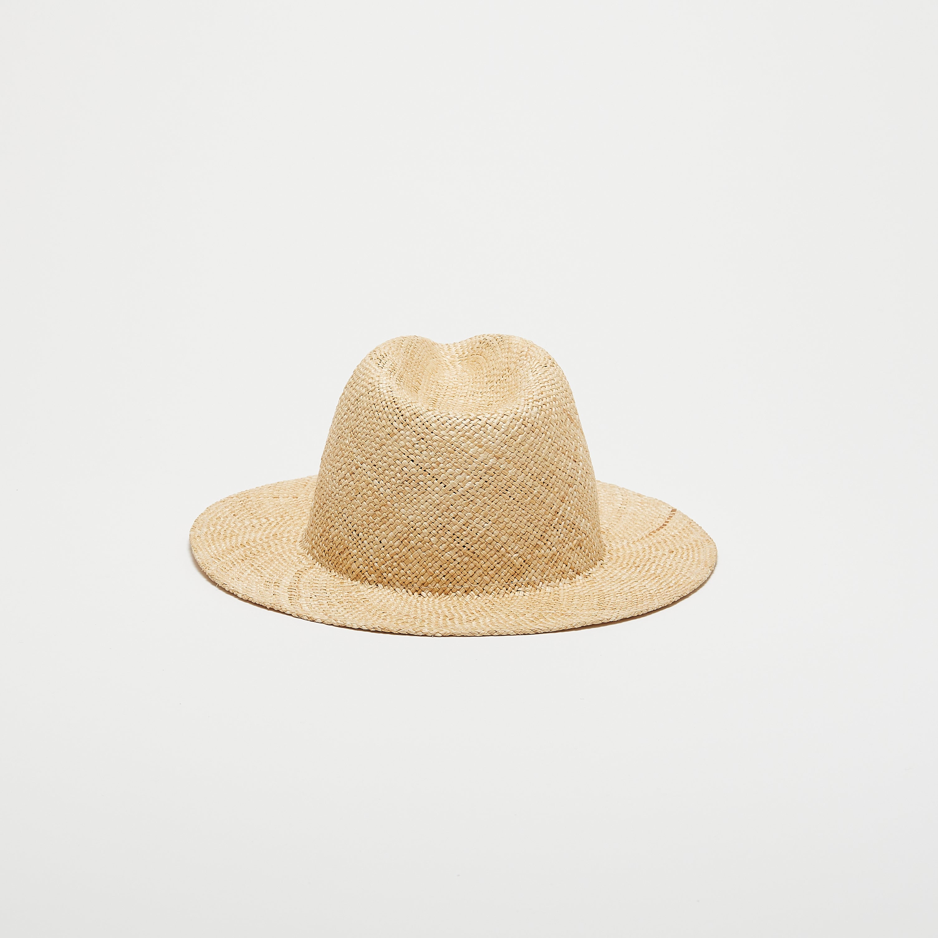 Lillian Natural Bao Fedora Hat for Women - Stylish Wide Brim Sun Hat for Outdoor, Beach, and Summer Fashion