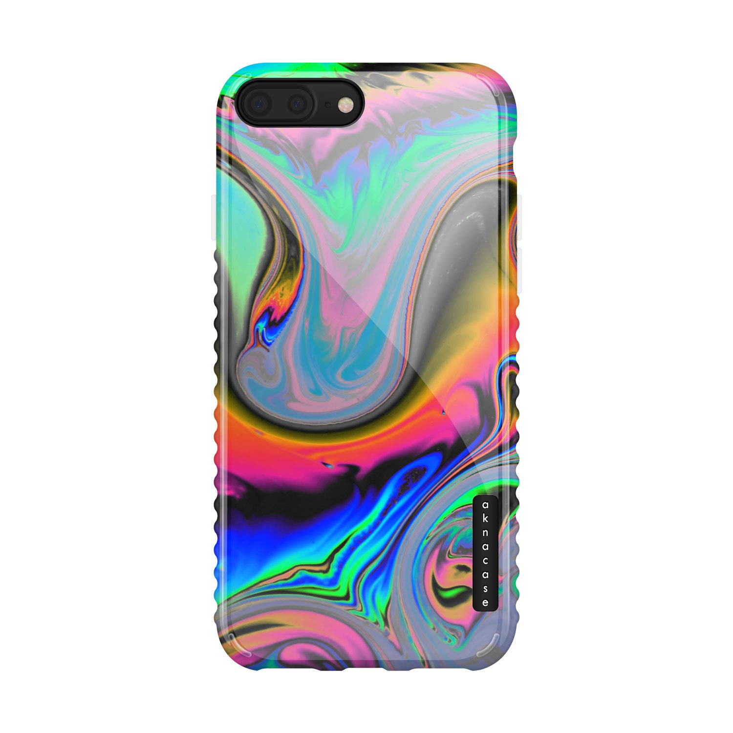 Premium Watercolor Design Shockproof Silicone Case for iPhone 8 Plus & iPhone 7 Plus - Akna GripTight Series with HD Graphics (Style 101988) - Perfect for Daily Use, Travel & Outdoor Protection